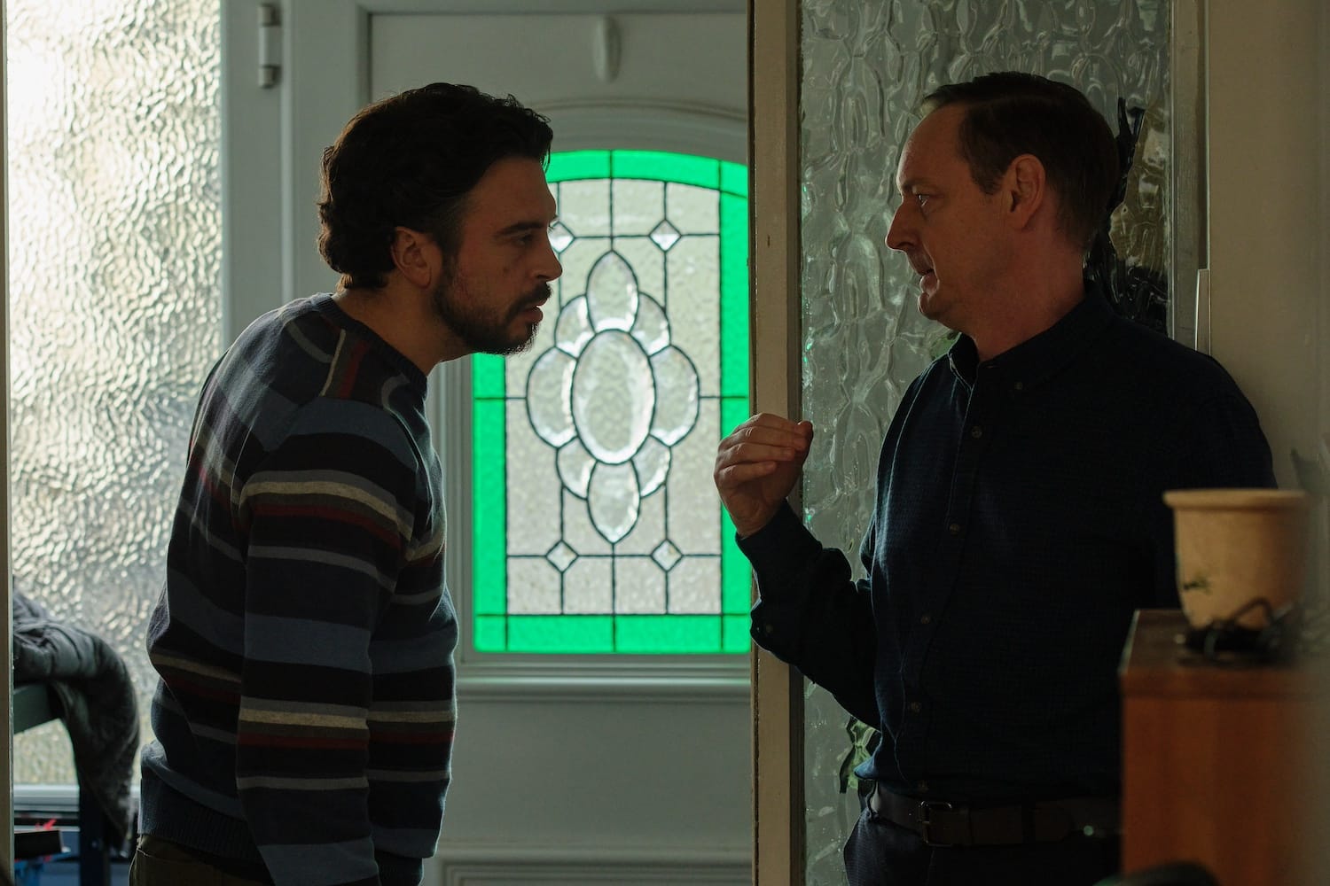 David Hadderly (Ryan Gage) and Andy Hadderly (Steven Elder).