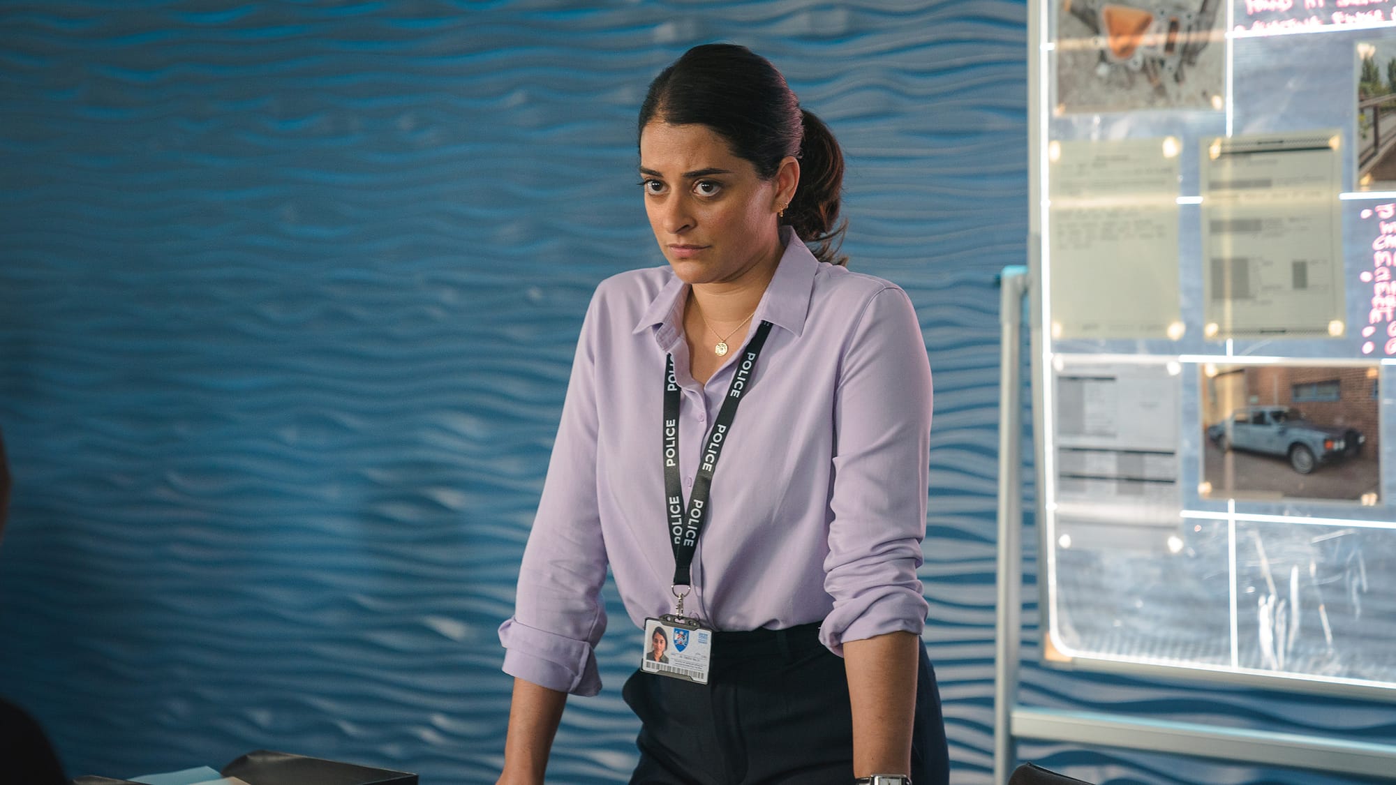 Natalie Drew as DS Tanika Malik in 'The Marlow Murder Club' Season 1