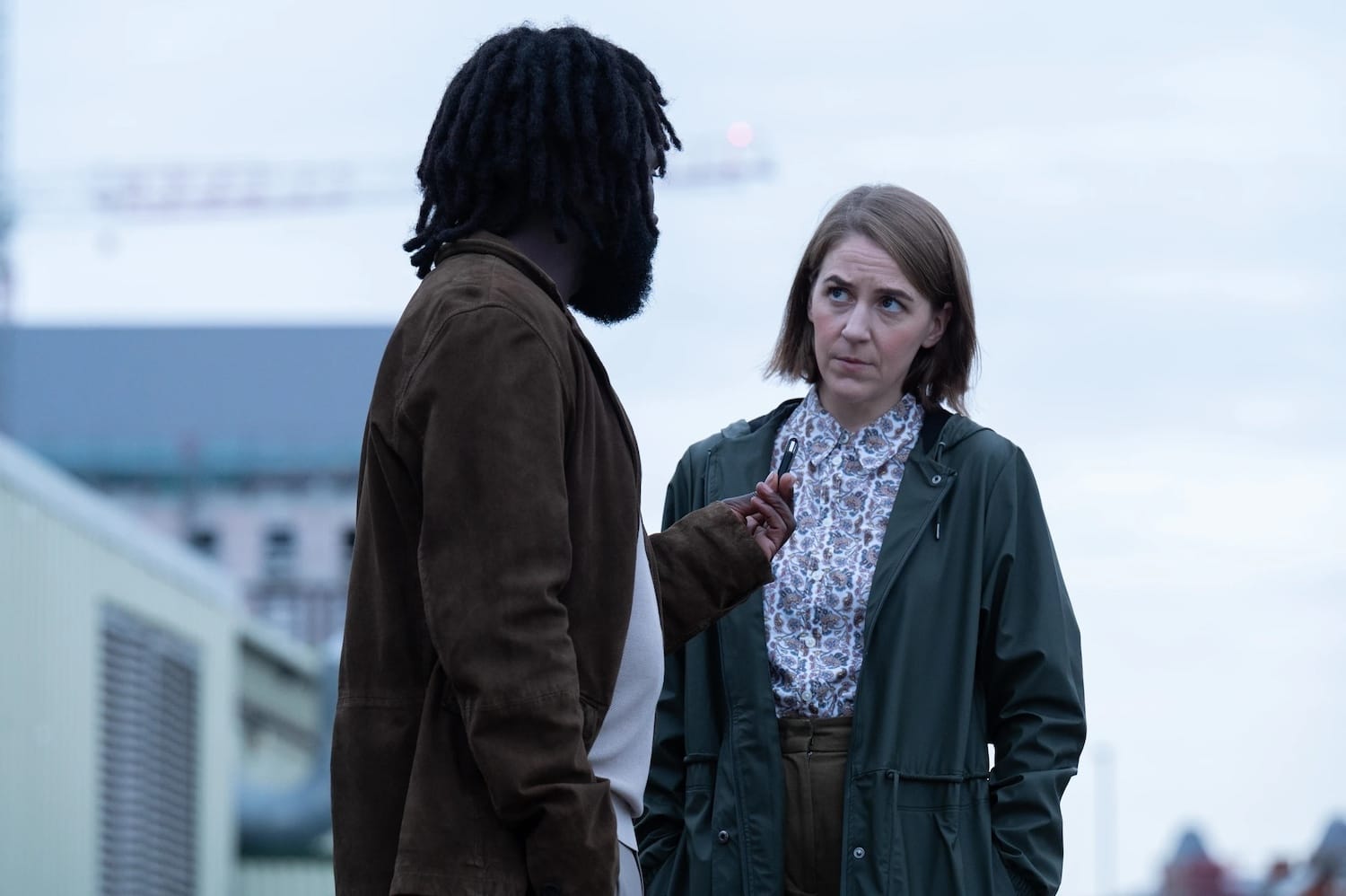 Steve Bradshaw (Jimmy Akingbola) and DS Sarah Collins (Gemma Whelan).&nbsp;