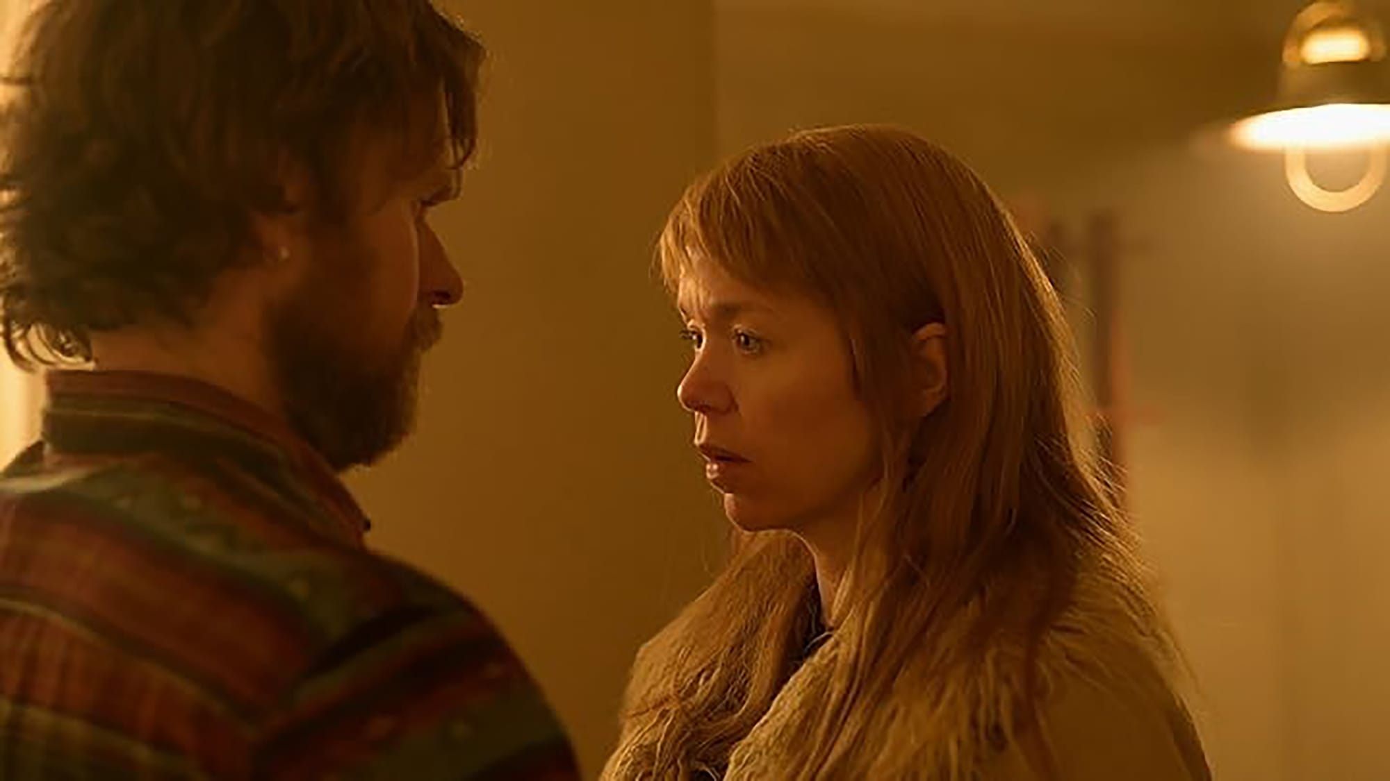 Shaun Evans as John Sweeney and Anna Maxwell Martin as Delia Balmer in 'Until I Kill You'