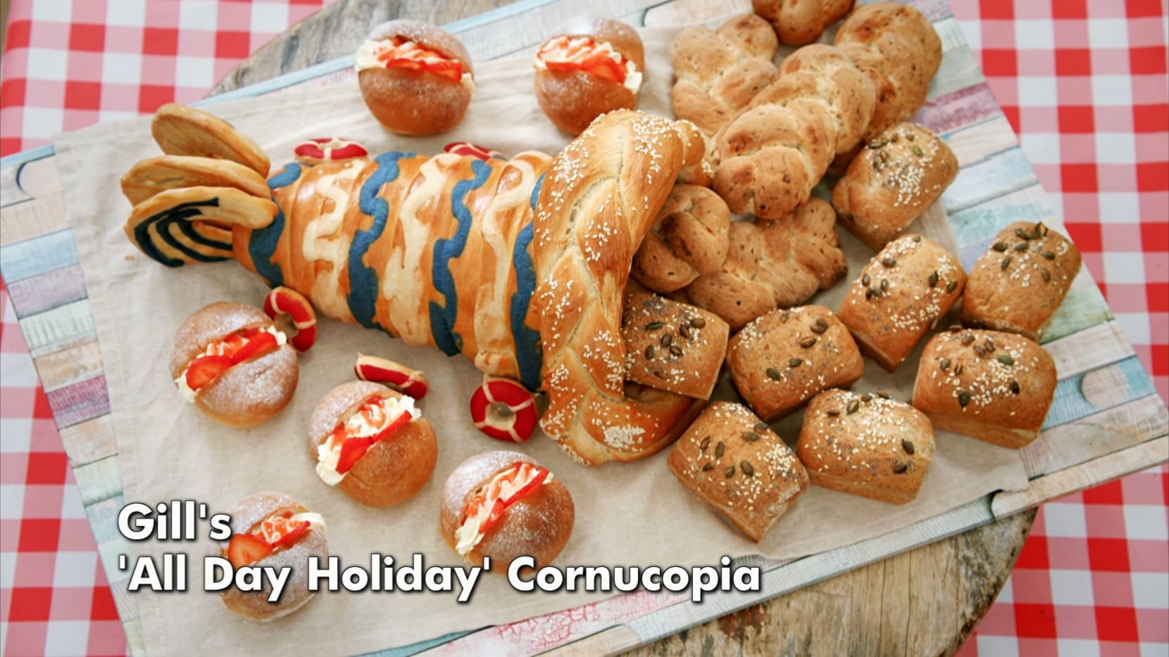 Gill’s All-Day Holiday Cornucopia Showstopper from 'The Great British Baking Show's Season 15 Bread Week