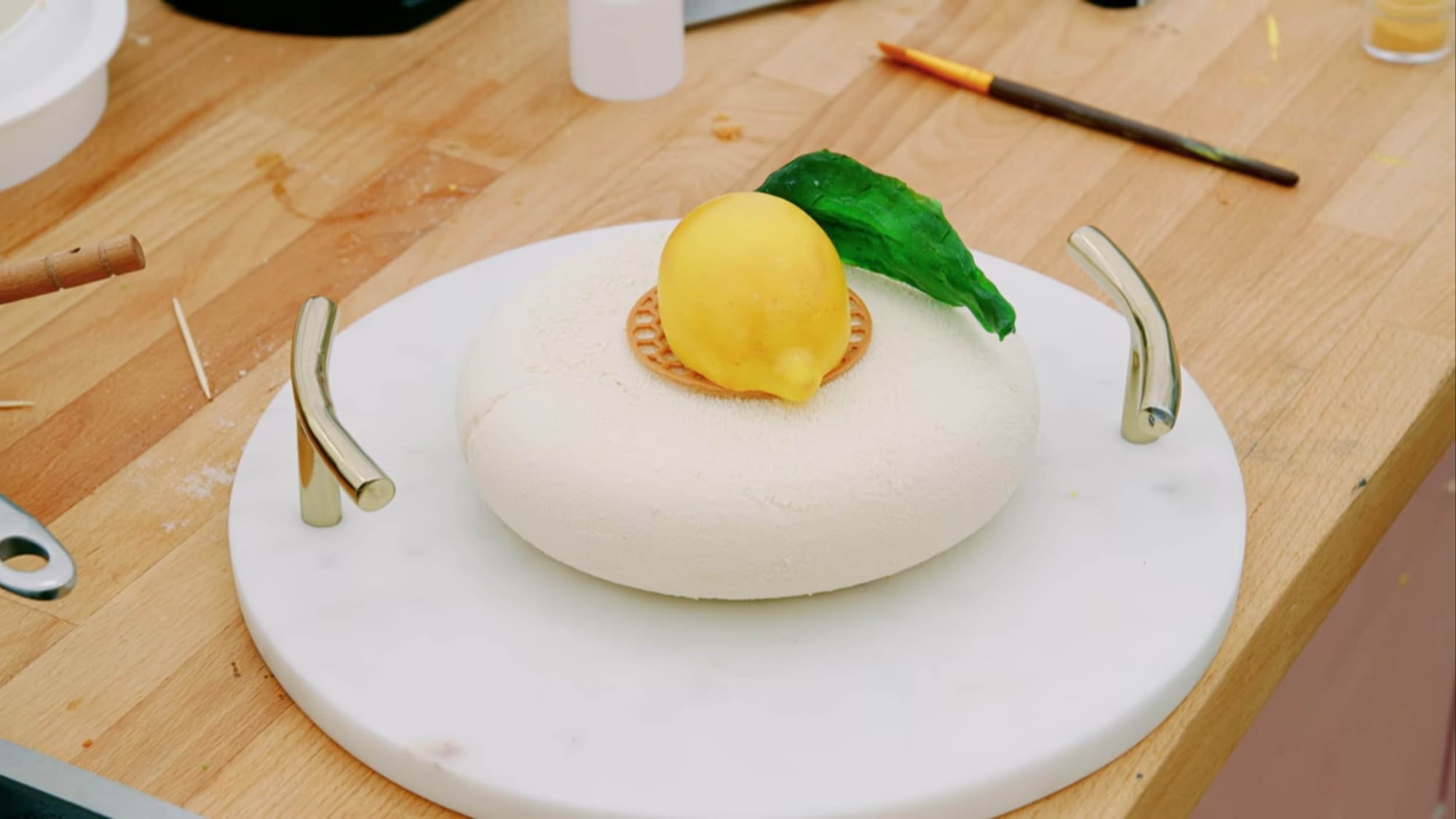 Dylan’s Lemon Honey &amp; Ginger Cake Showstopper from 'The Great British Baking Show's Season 15 Caramel Week