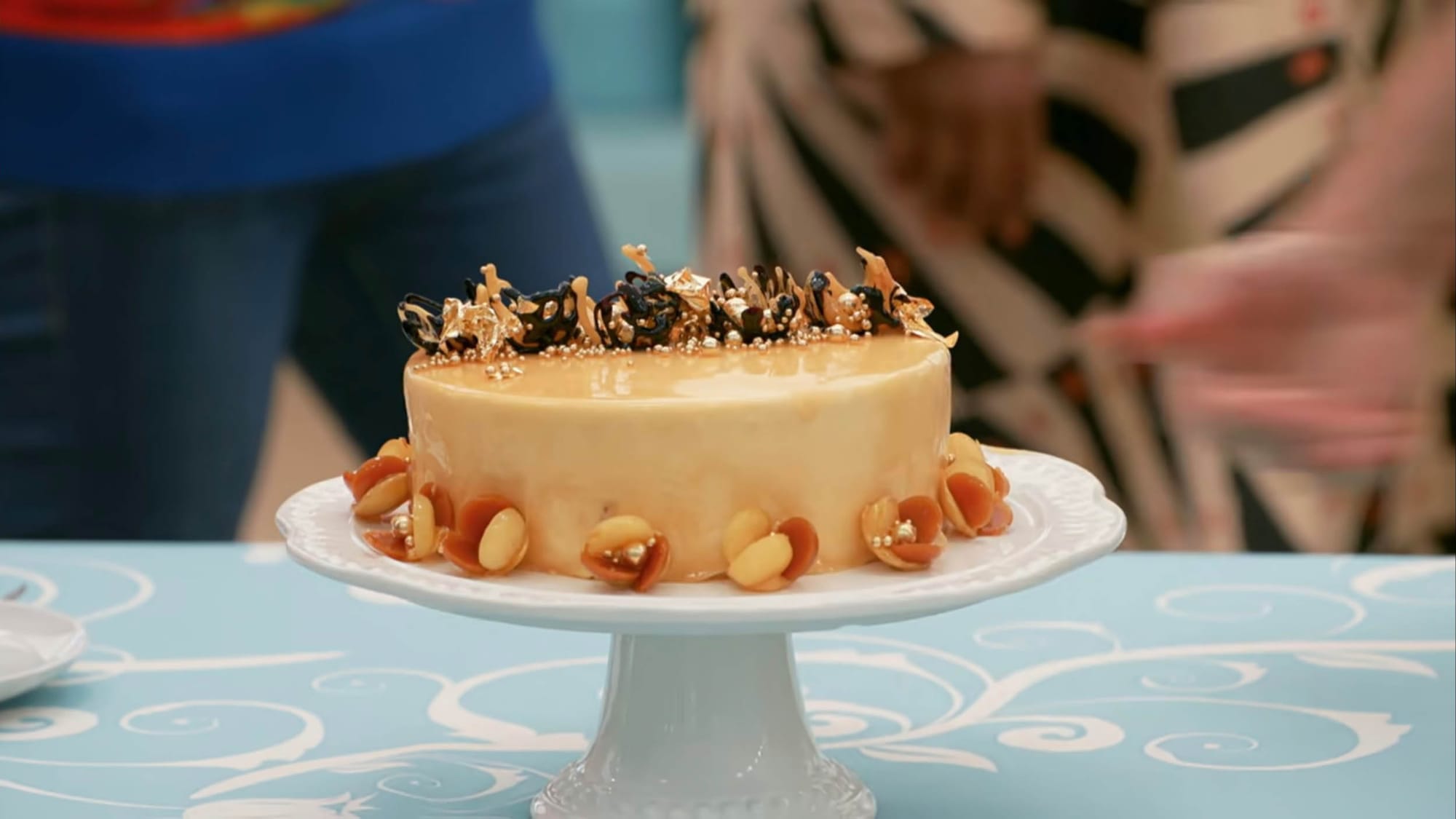 Nelly's ‘Behind Every Great Woman’ Cake Showstopper from 'The Great British Baking Show's Season 15 Caramel Week