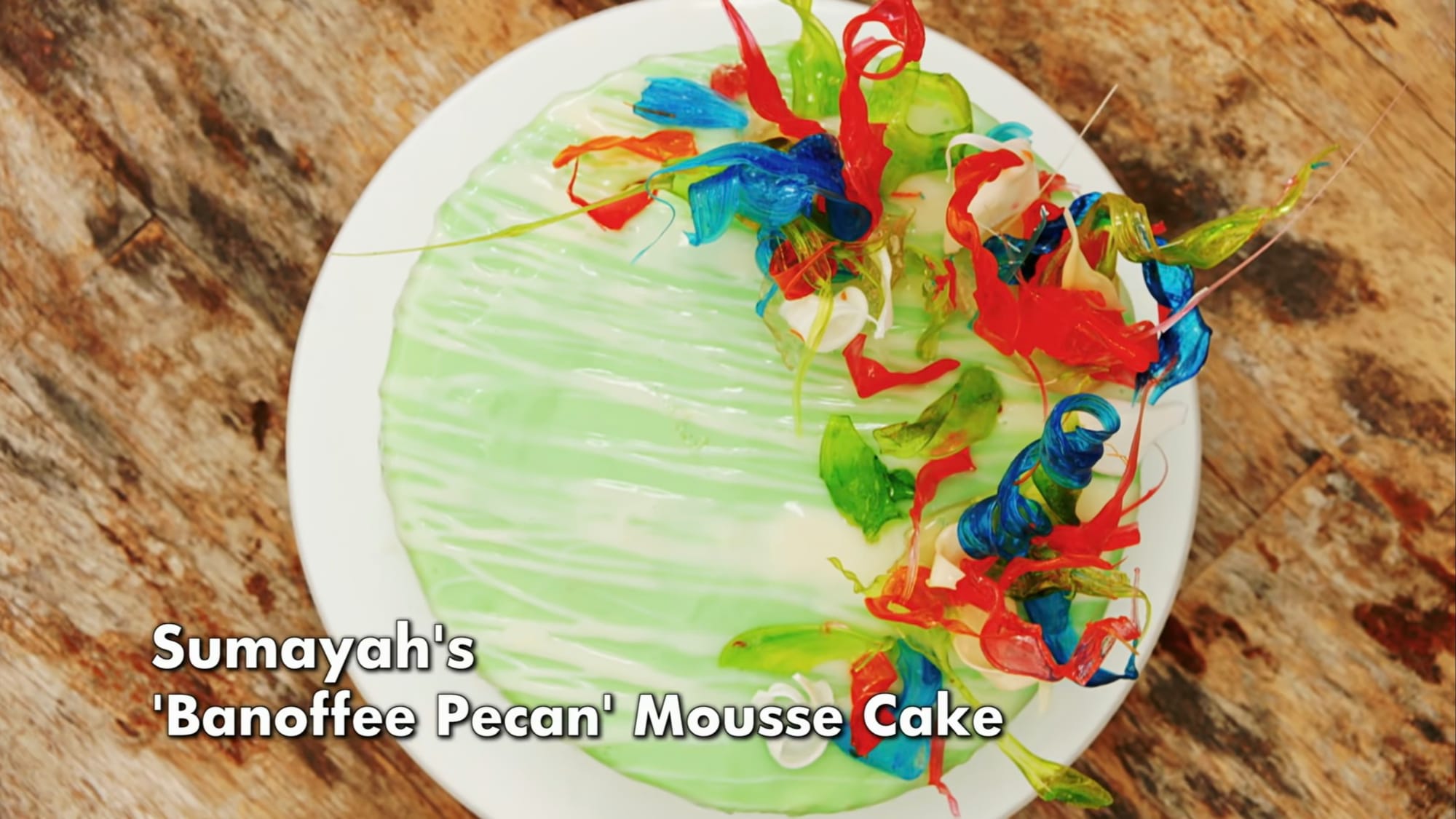 Sumayah’s ‘Banoffee Pecan’ Cake Showstopper from 'The Great British Baking Show's Season 15 Caramel Week