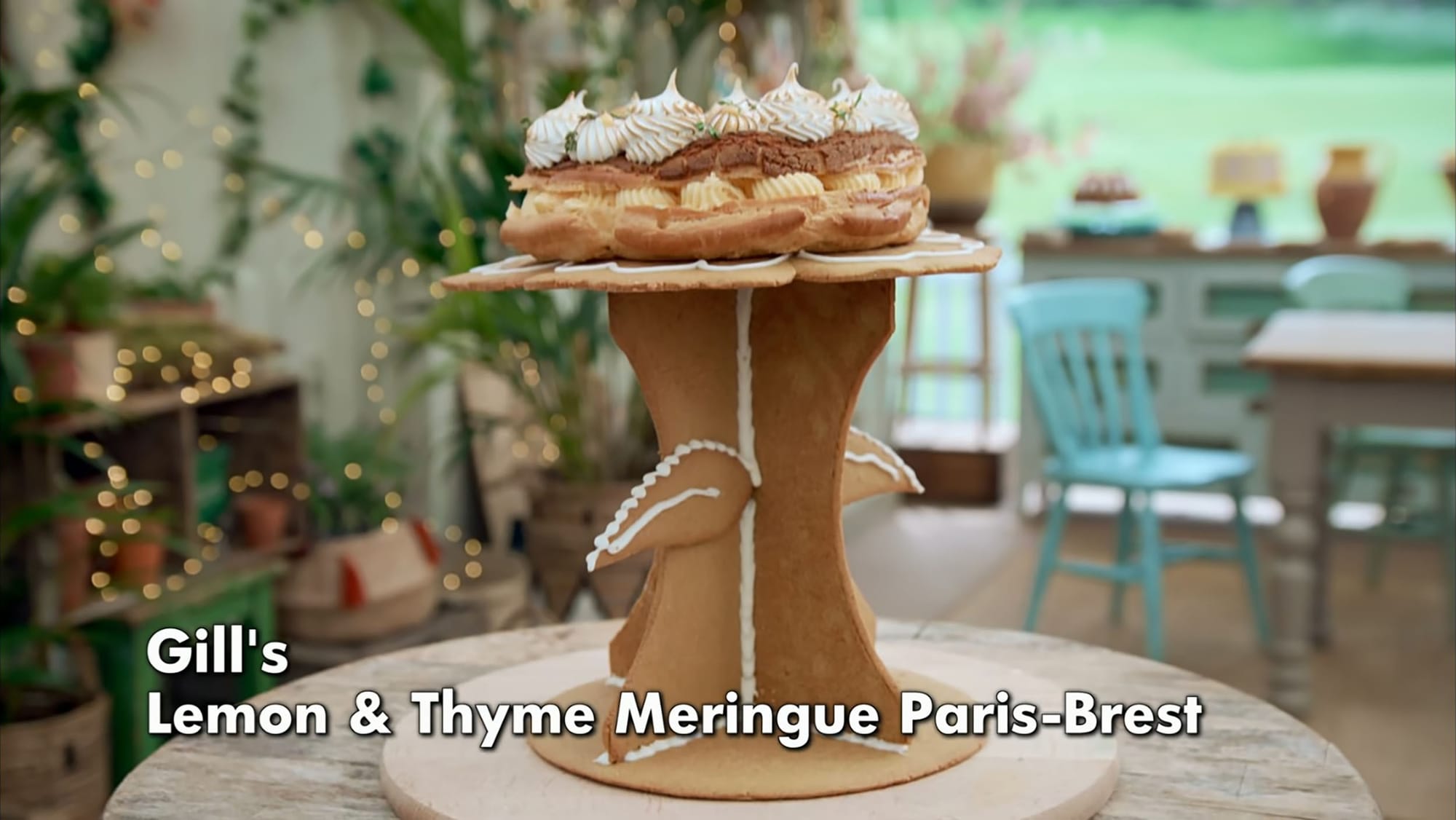 Gill's Lemon &amp; Thyme Meringue Showstopper from 'The Great British Baking Show's Season 15 Pastry Week