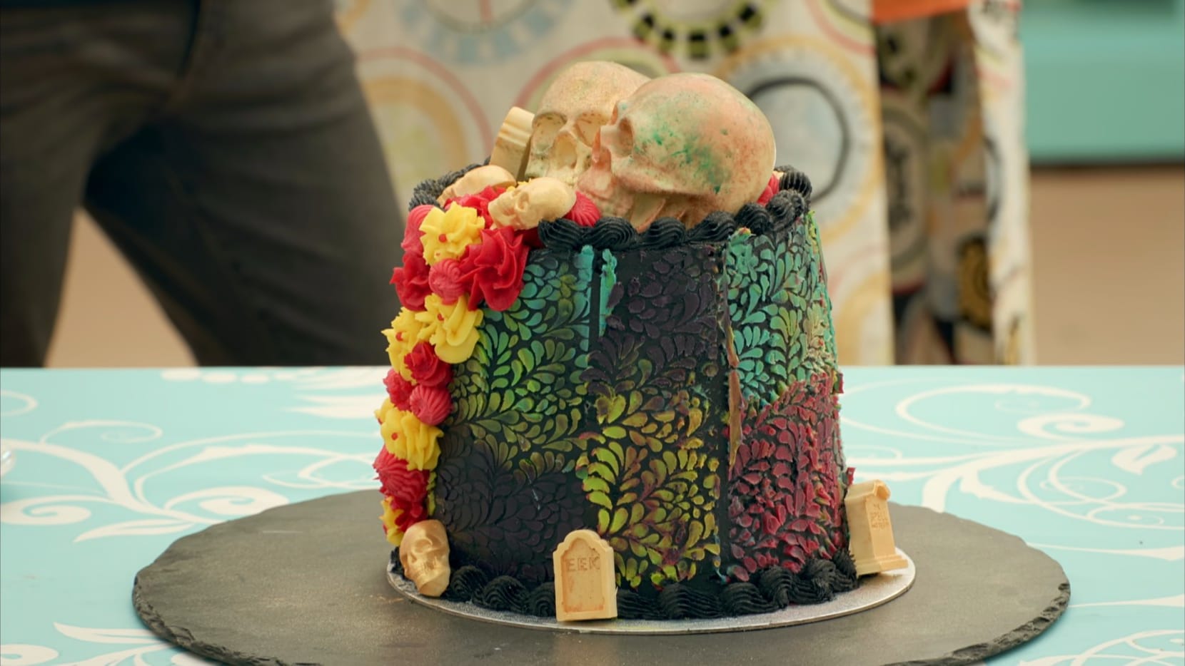 Illiyin’s&nbsp;‘Day of the Dead Cake’ Showstopper from 'The Great British Baking Show's Season 15 Autumn Week&nbsp;