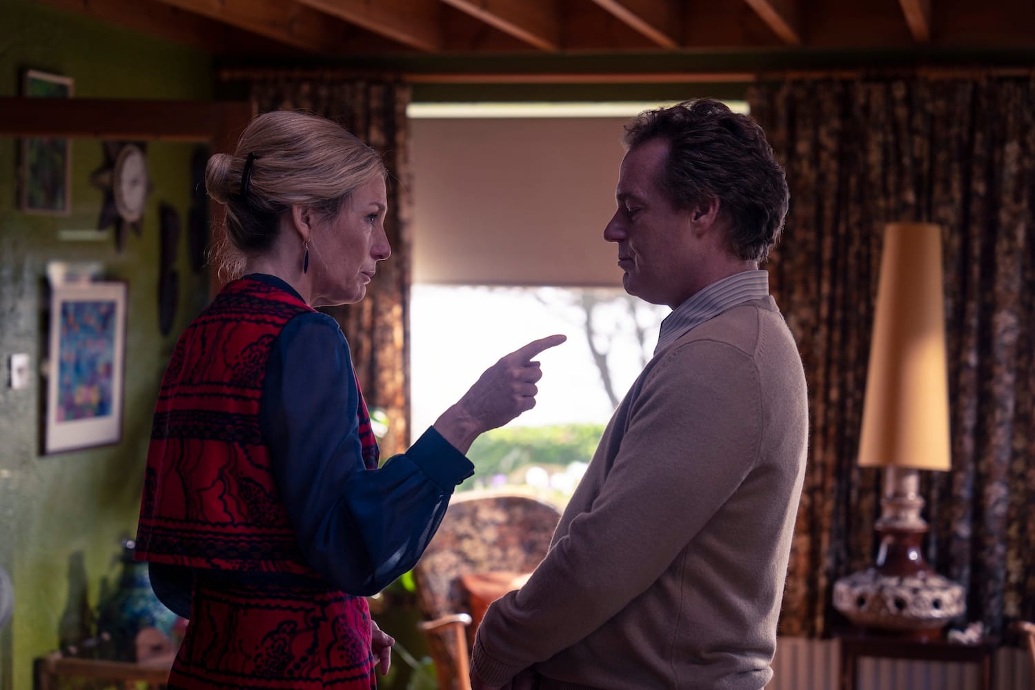 Dr. Alex Mayer (Adam James), Larkskill's senior scientist and his sister Alice Mayer (Nancy Carroll).