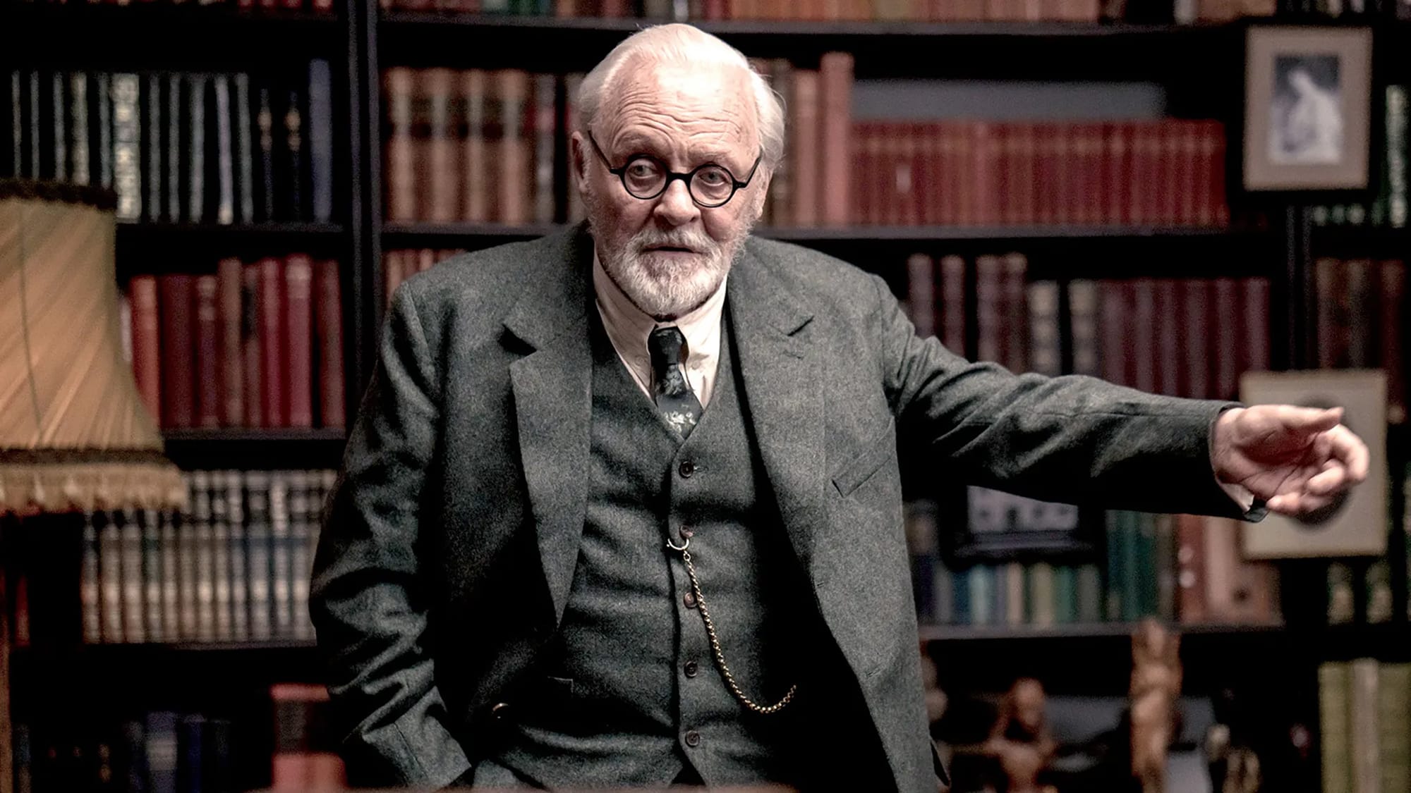 Anthony Hopkins as Freud in 'Freud's Last Session'