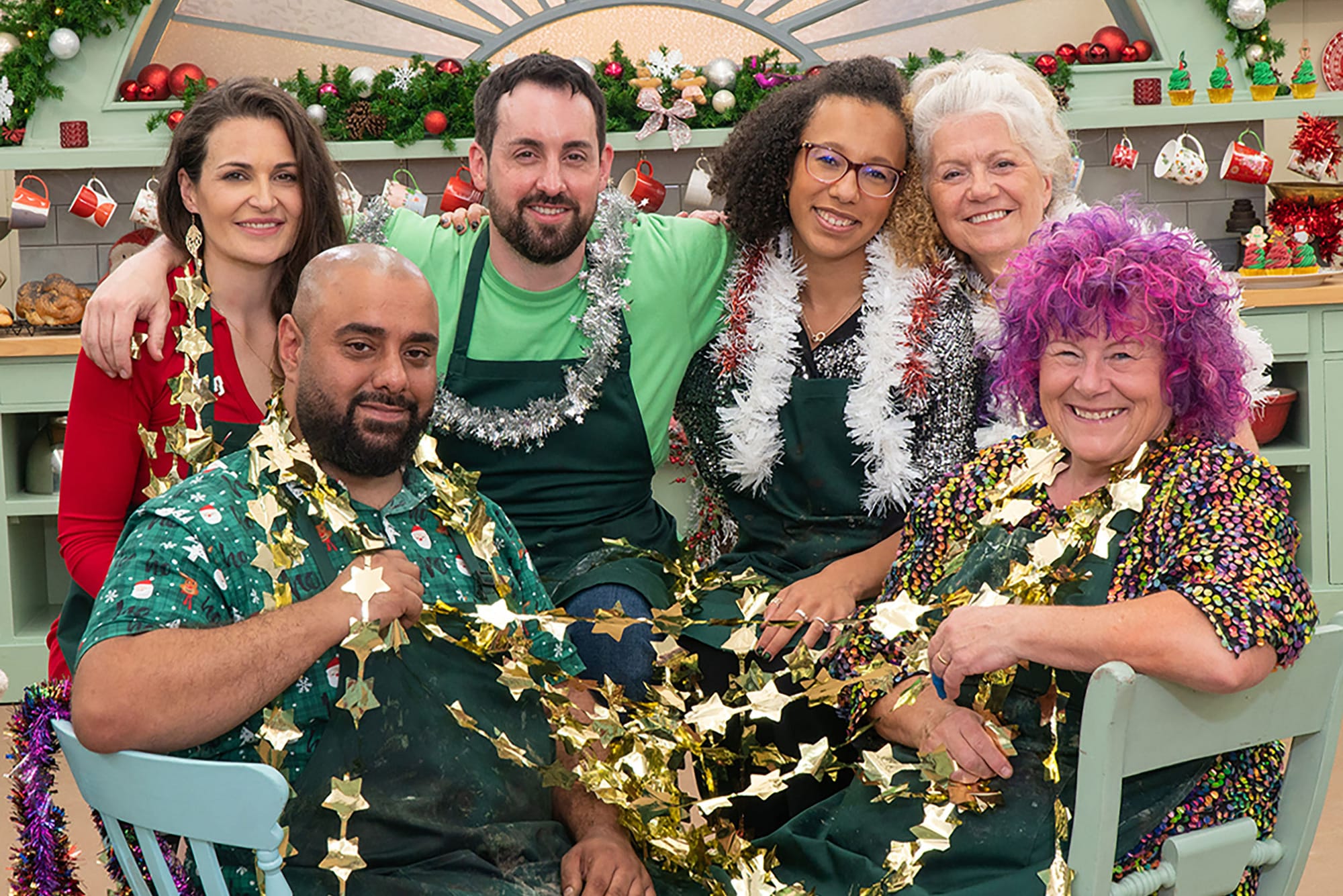 George, Sophie, Dan, Amelia, Linda and Carole return for 'The Great British Baking Show: Holidays' Season 7&nbsp;