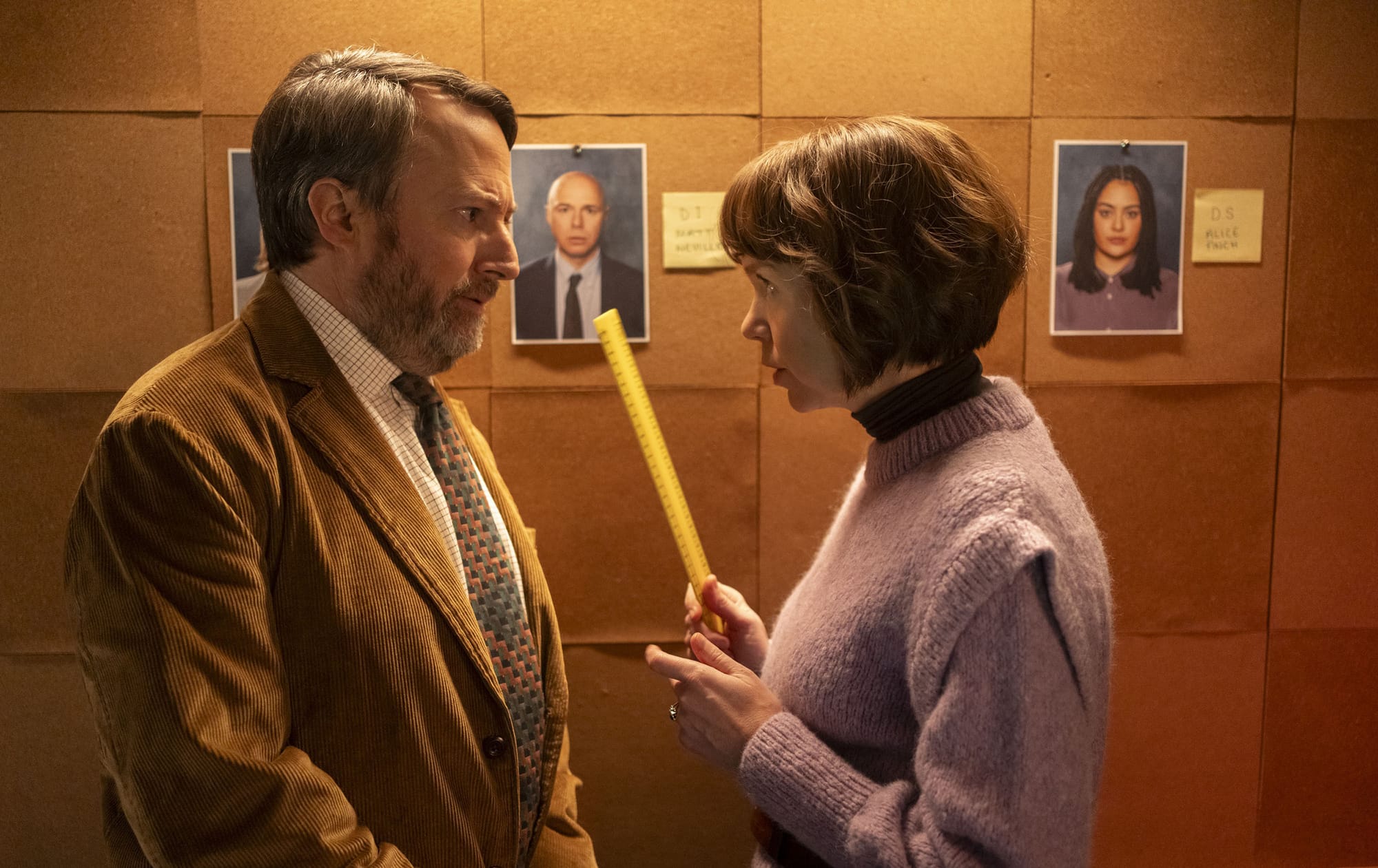 David Mitchell as John ‘Ludwig’ Taylor and Anna Maxwell Martin as Lucy Betts-Taylor in 'Ludwig' Season 1