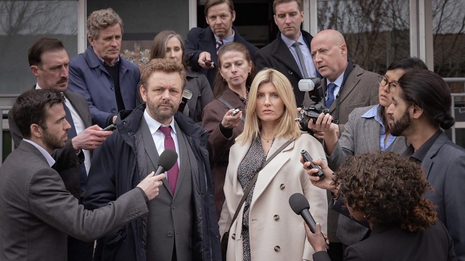 Sharon Horgan and Michael Sheen in "Best Interests"