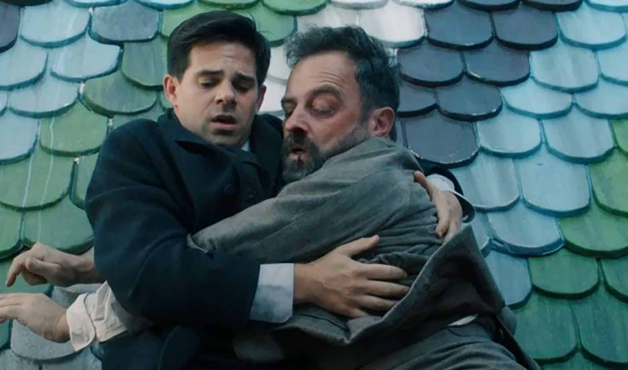 Juergen Maurer as Oskar and Josef Ellers as Haussmann in 'Vienna Blood' Season 4