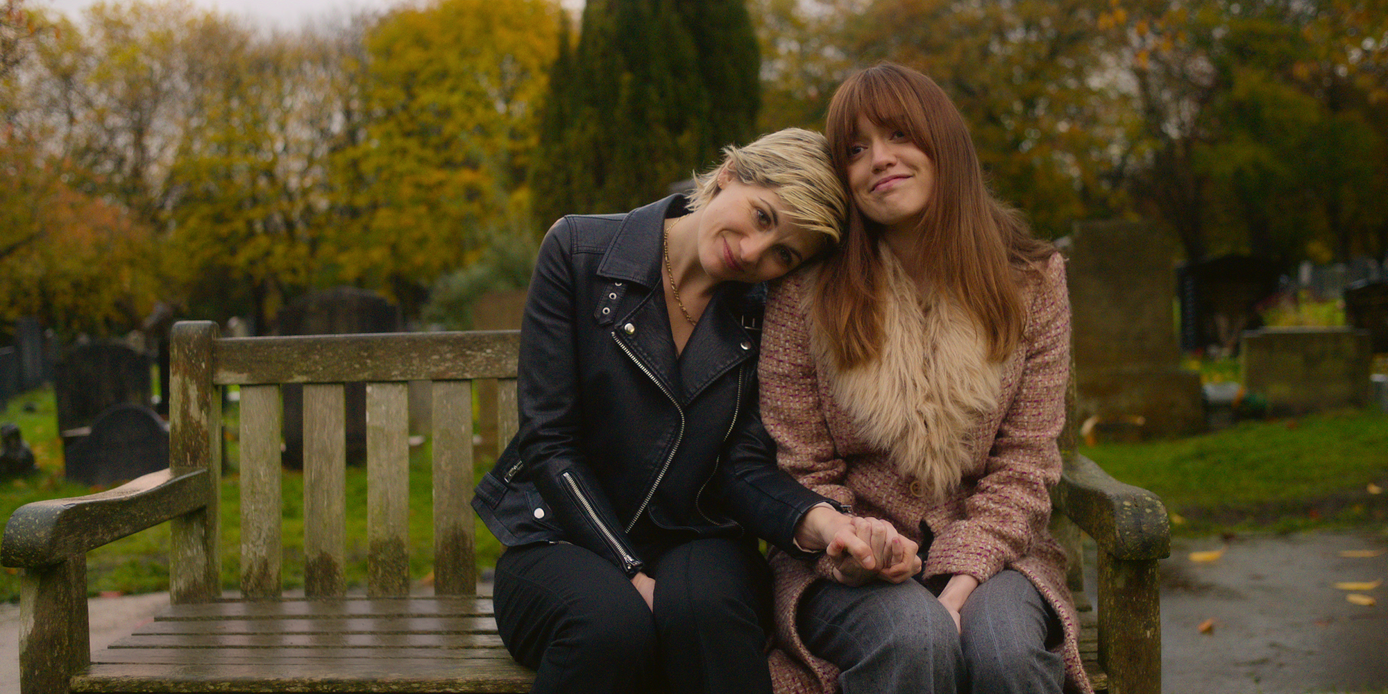 Jodie Whittaker as Susan, Aimee Lou Wood as Tracy in 'Toxic Town'