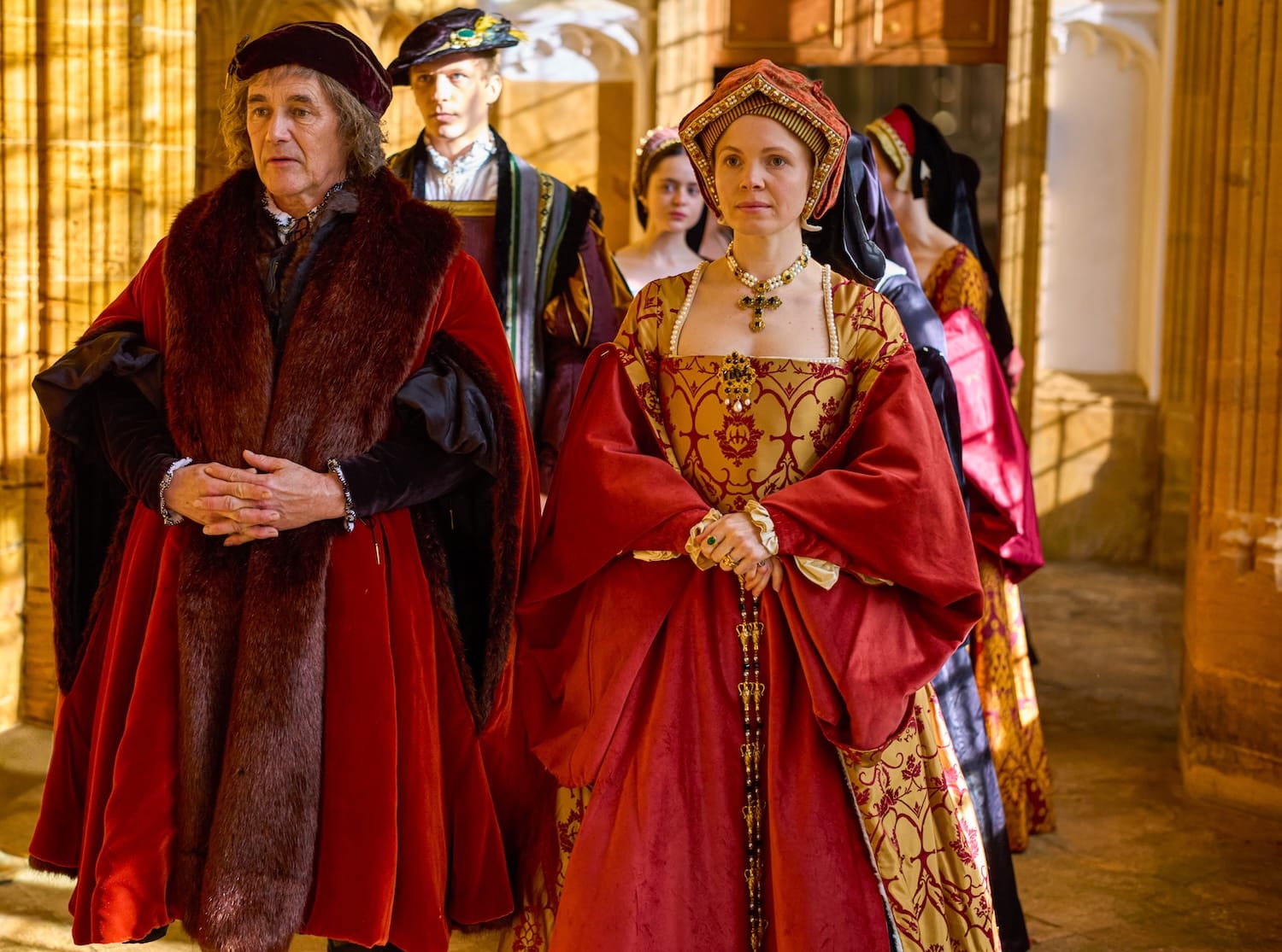 Mark Rylance and Kate Phillips in "Wolf Hall: The Mirror and the Light"