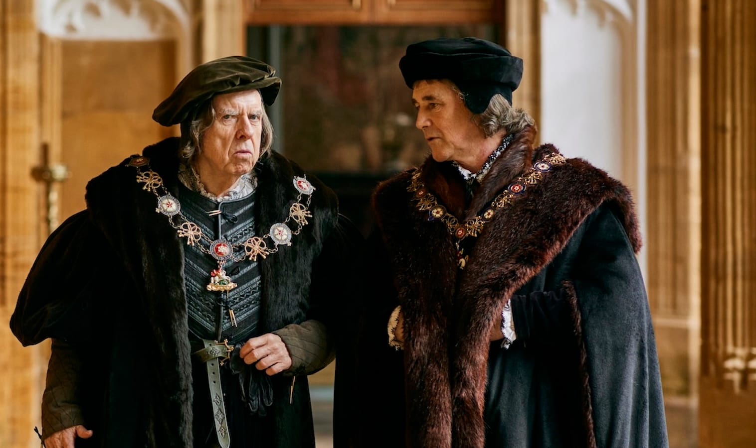 Mark Rylance and Timothy Spall in "Wolf Hall: The Mirror and the Light"