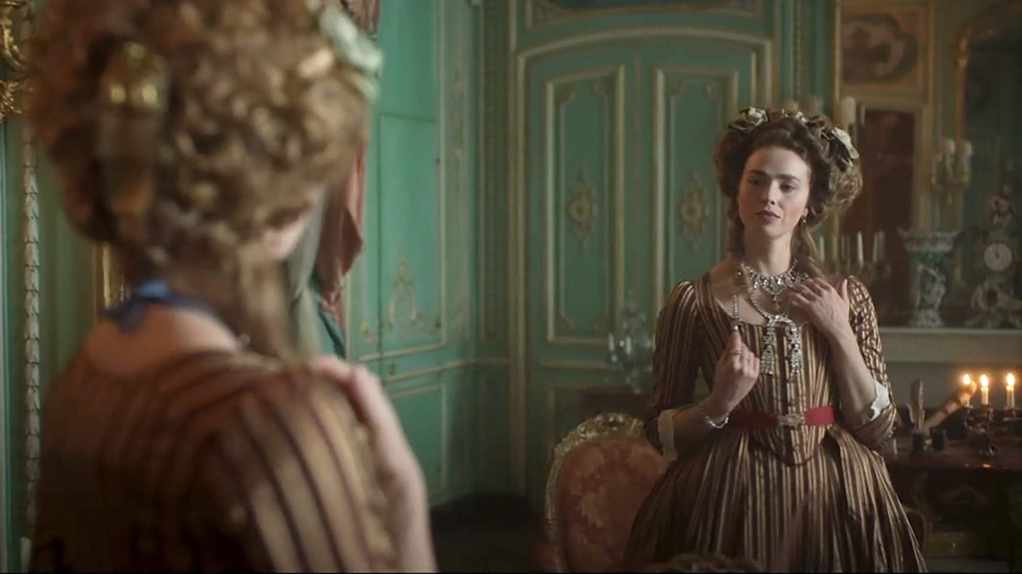 Freya Mavor as Jeanne in 'Marie Antoinette' Season 2