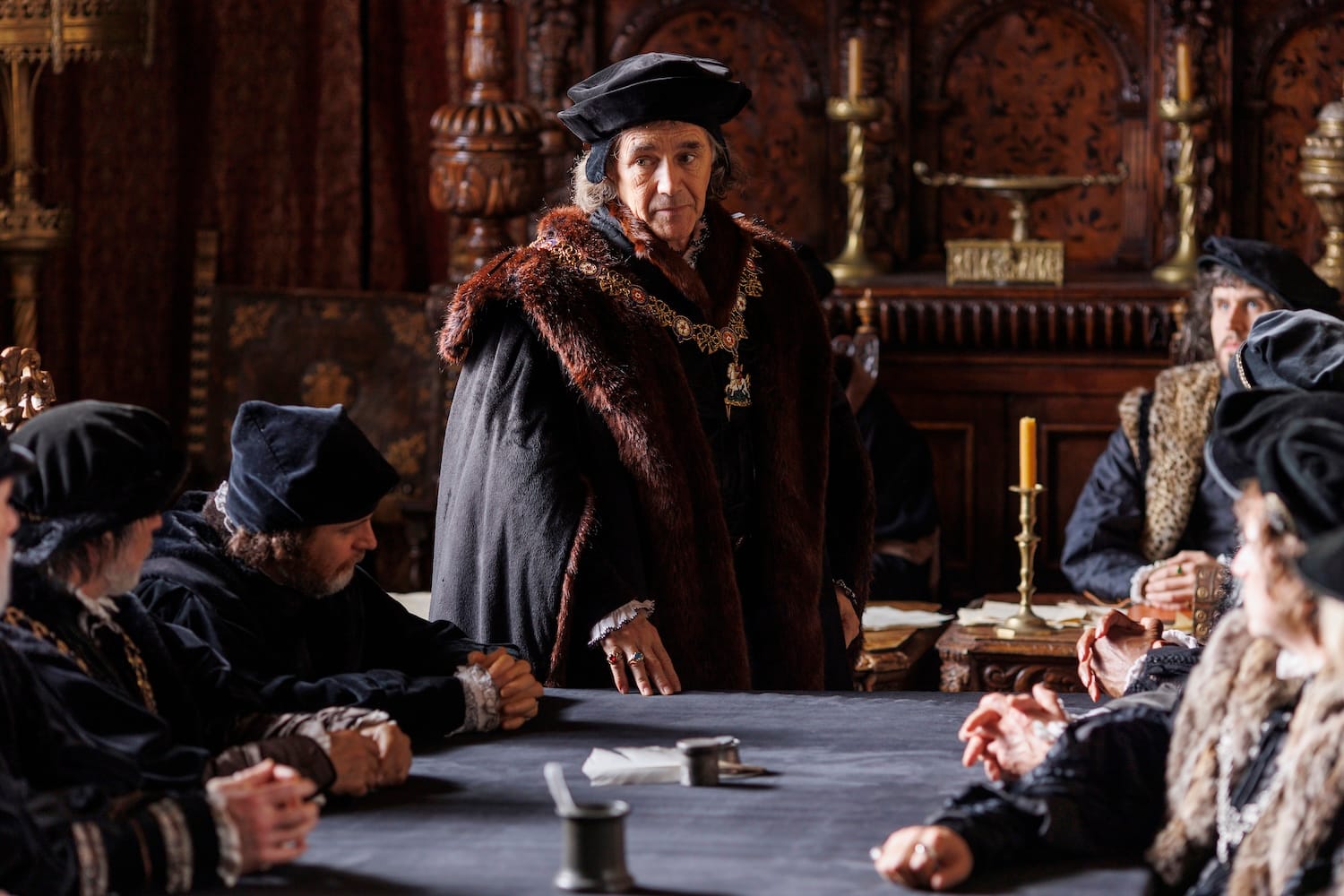 Mark Rylance in "Wolf Hall: The Mirror and the Light"