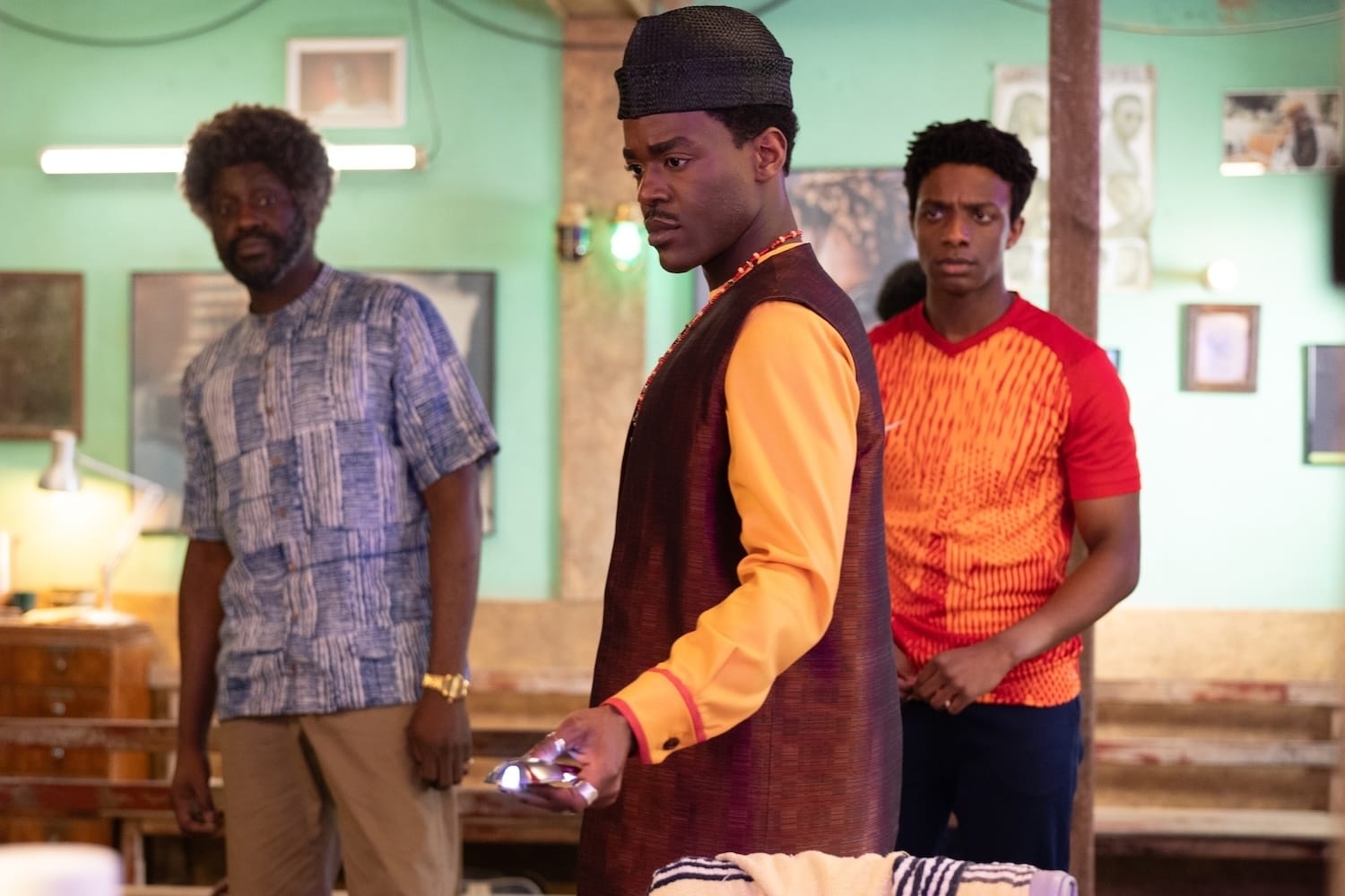 &nbsp;Ncuti Gatwa, Sule Rimi, and Jordan Adene in "Doctor Who"