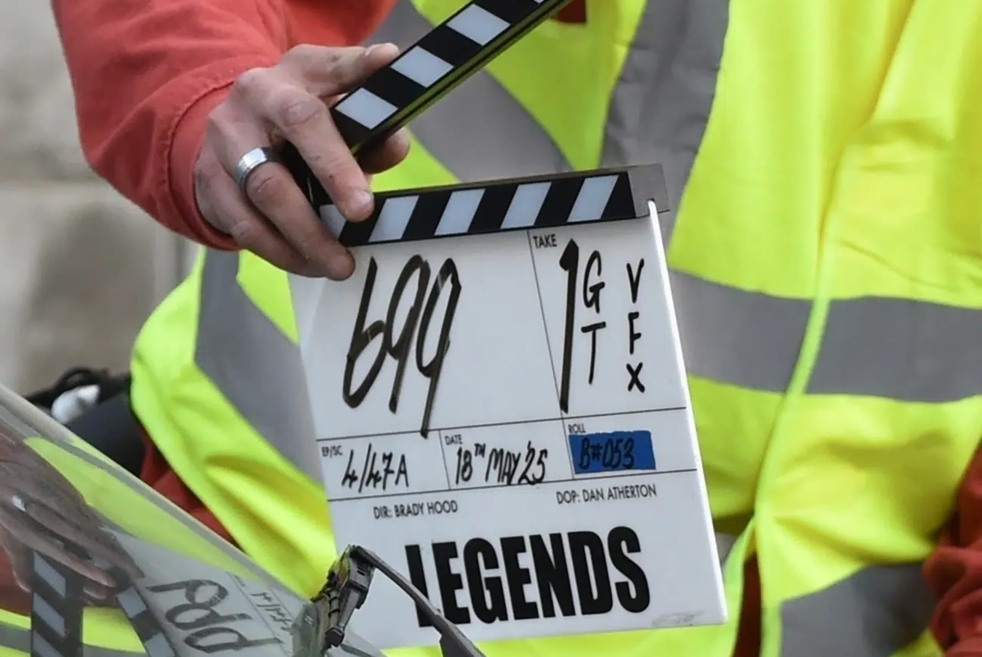 Legends filming clapper
