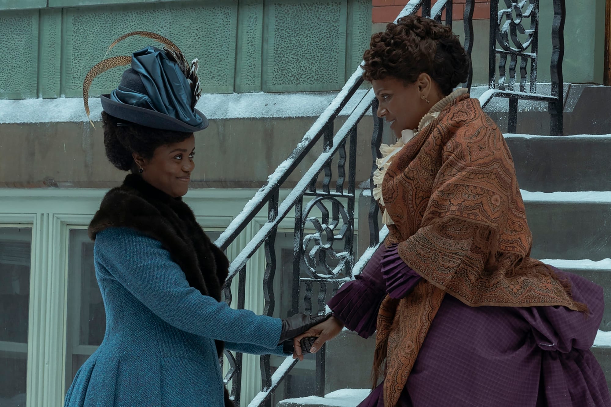 Denée Benton as Peggy Scott, Audra McDonald as Dorothy Scott in 'The Gilded Age' Season 3
