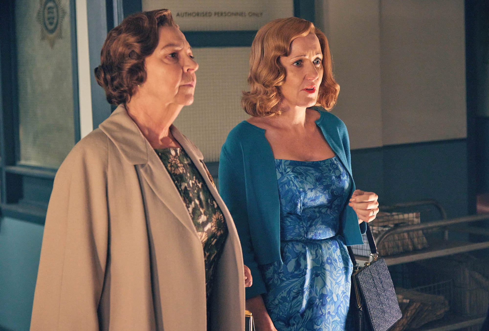 Tessa Peake-Jones and Kacey Aisworth in 'Grantchester' Season 10