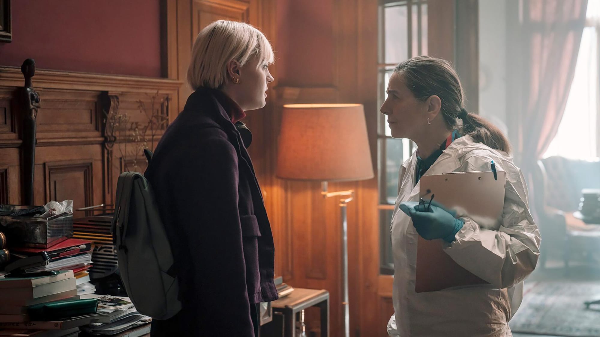 Ella Maisy Purvis as Patience Evans and Laura Fraser as Bea Metcalf in 'Patience' Season 1