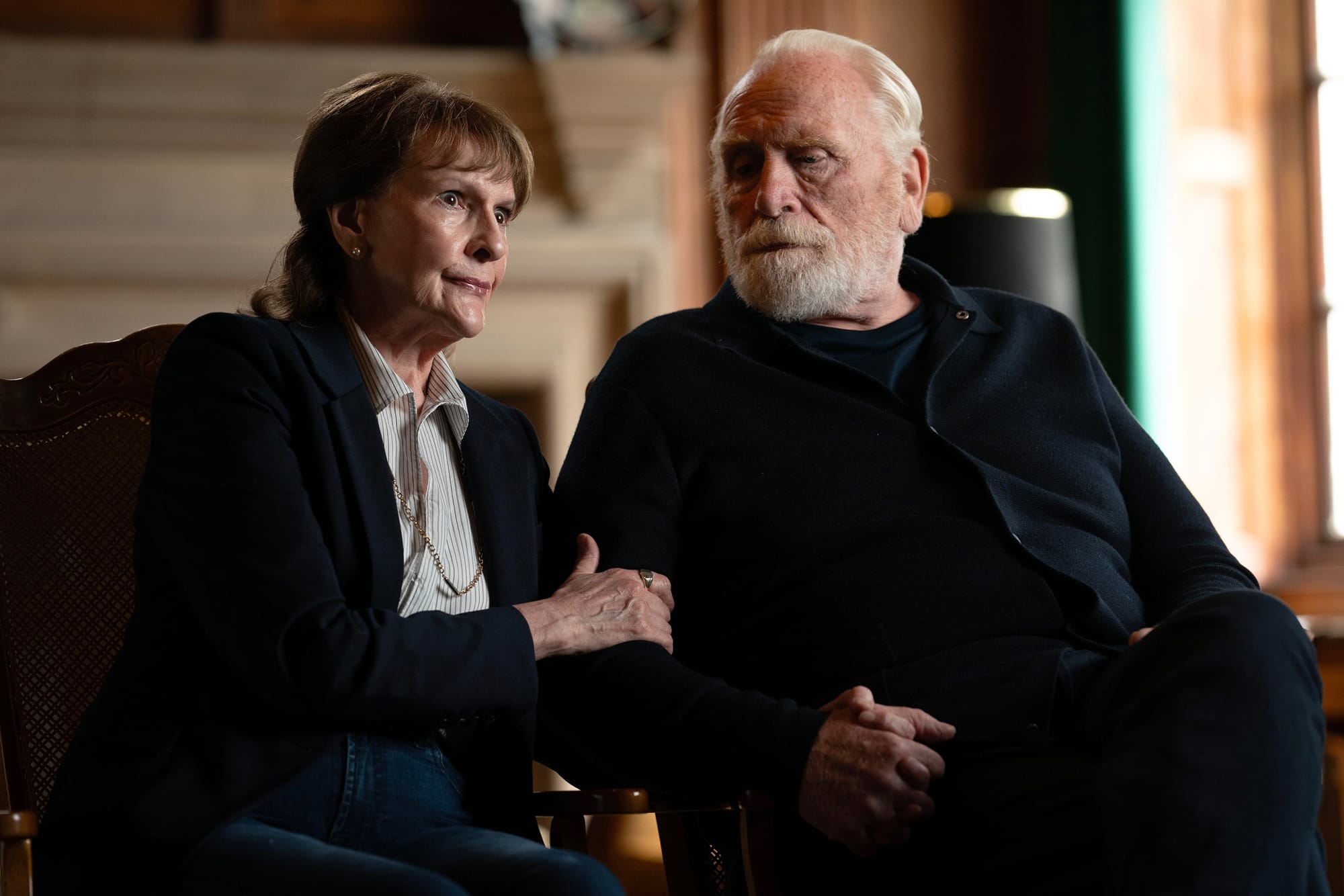 Frances Tomelty and James Cosmo as Mary and Brodie Grant in 'Karen Pirie' Season 2