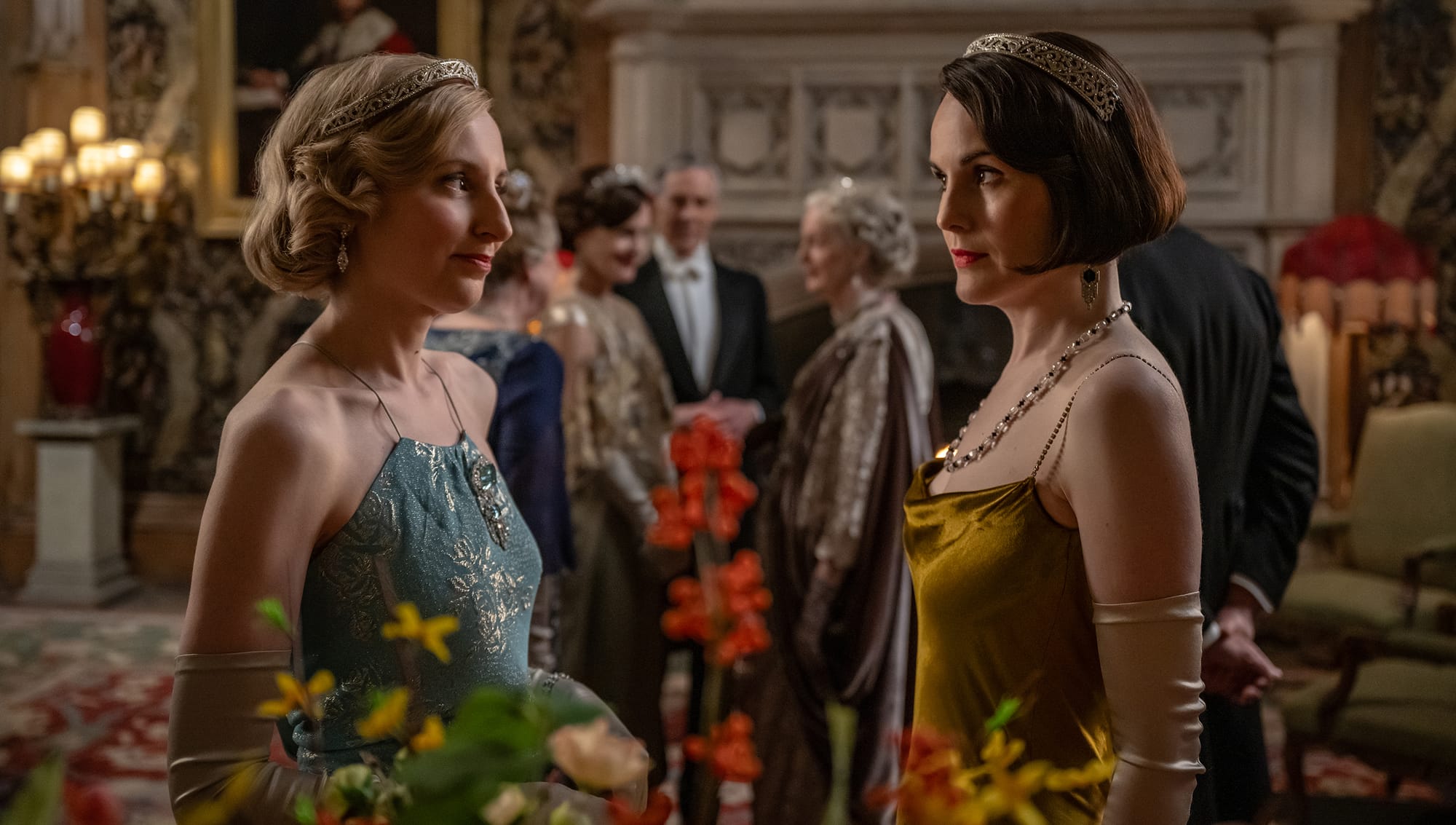 Laura Carmichael and Michelle Dockery in 'Downton Abbey: The Grand Finale'