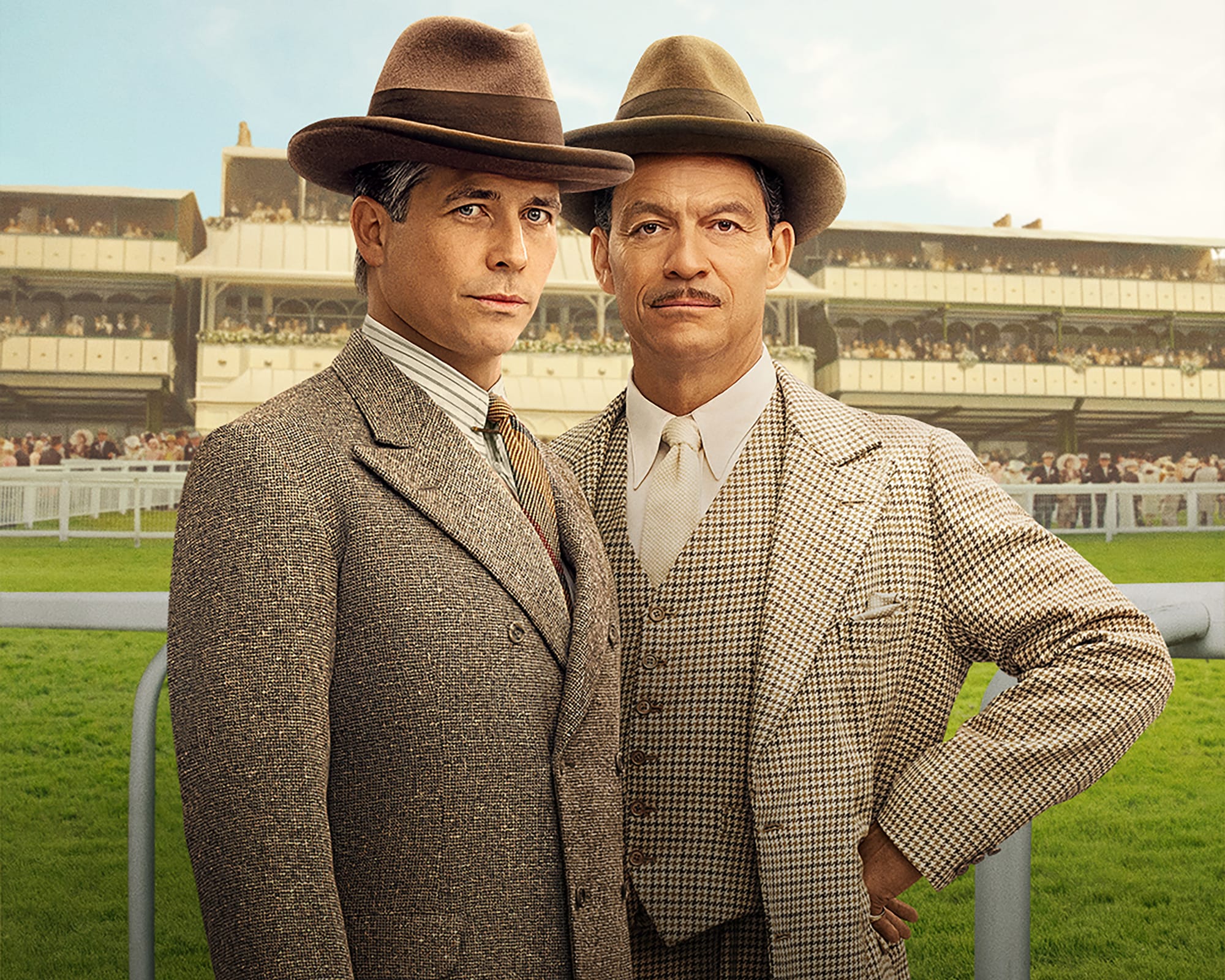 Dominic West as Guy Dexter and Robert James-Collier as Thomas Barrow in 'Downton Abbey: The Grand Finale'