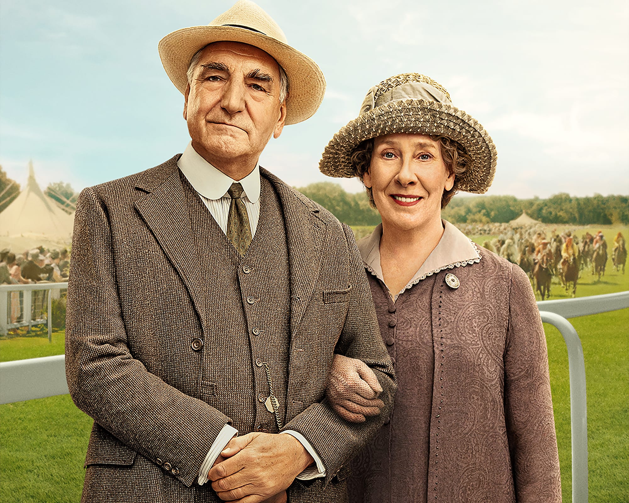 Jim Carter as Mr. Carson and Phyllis Logan as Mrs. Hughes in 'Downton Abbey: The Grand Finale'