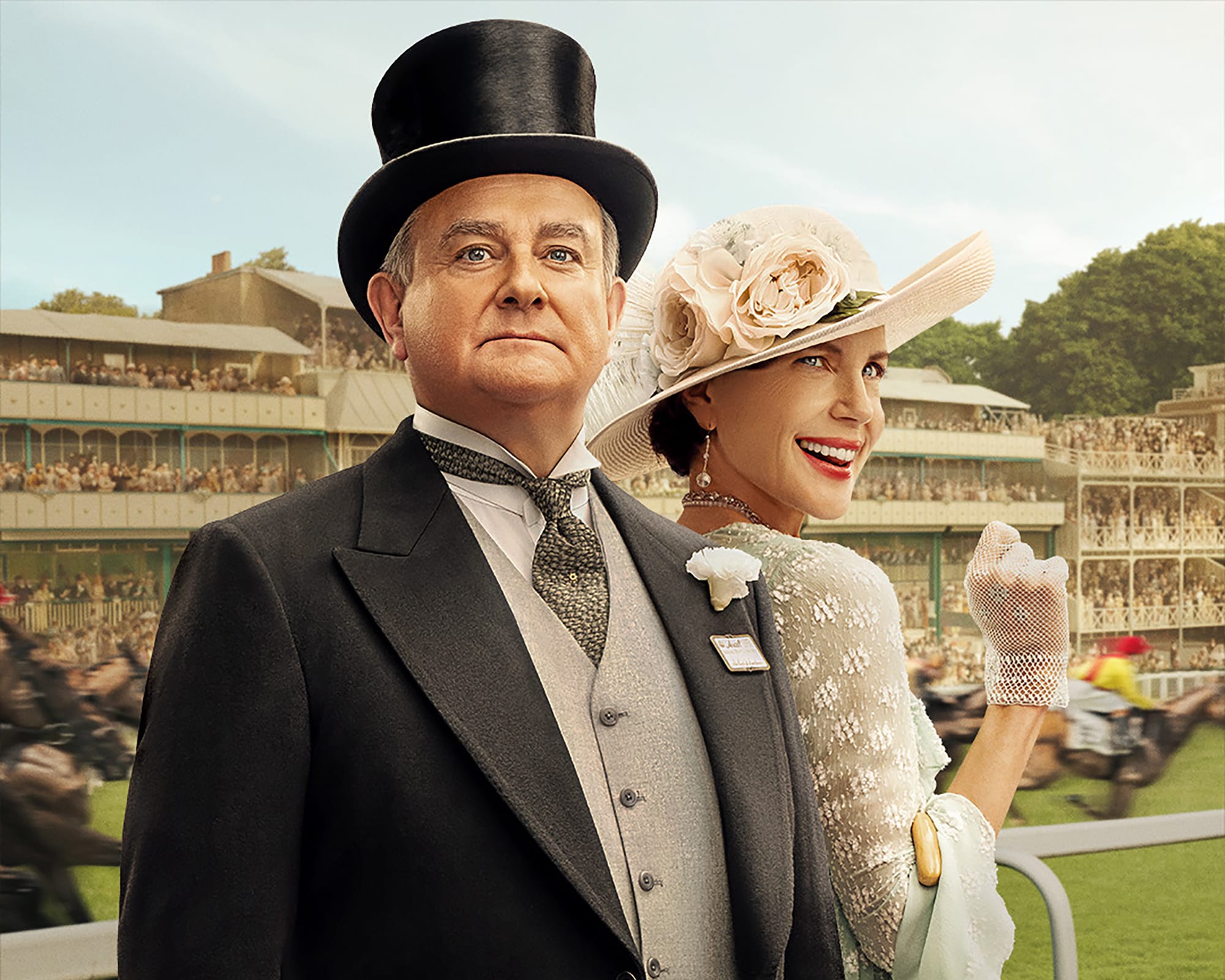 Hugh Bonneville as Lord Robert Grantham and Elizabeth McGovern as Lady Cora in 'Downton Abbey: The Grand Finale'
