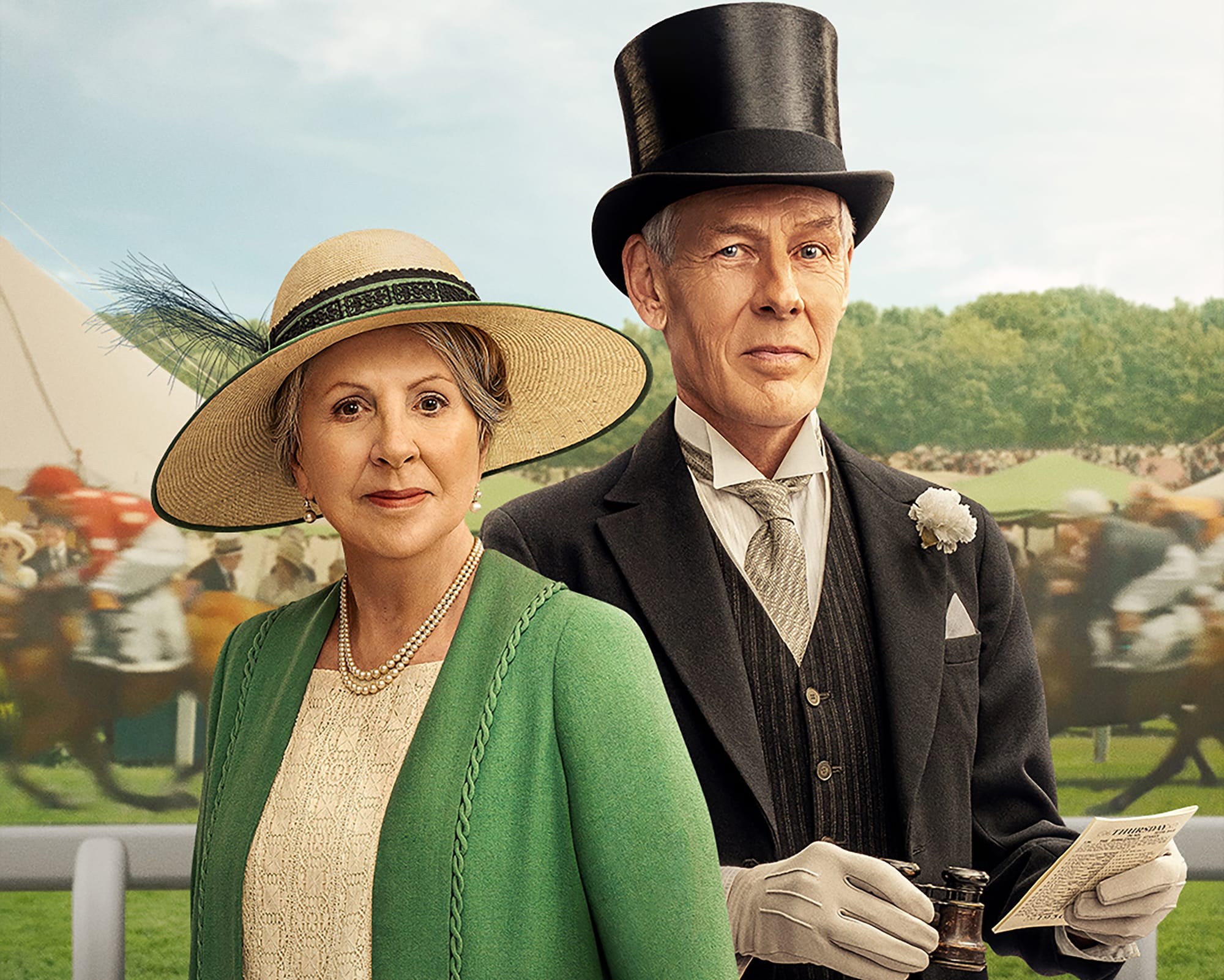 Douglas Reith as Lord Merton and Penelope Wilton as Isobel in 'Downton Abbey: The Grand Finale'