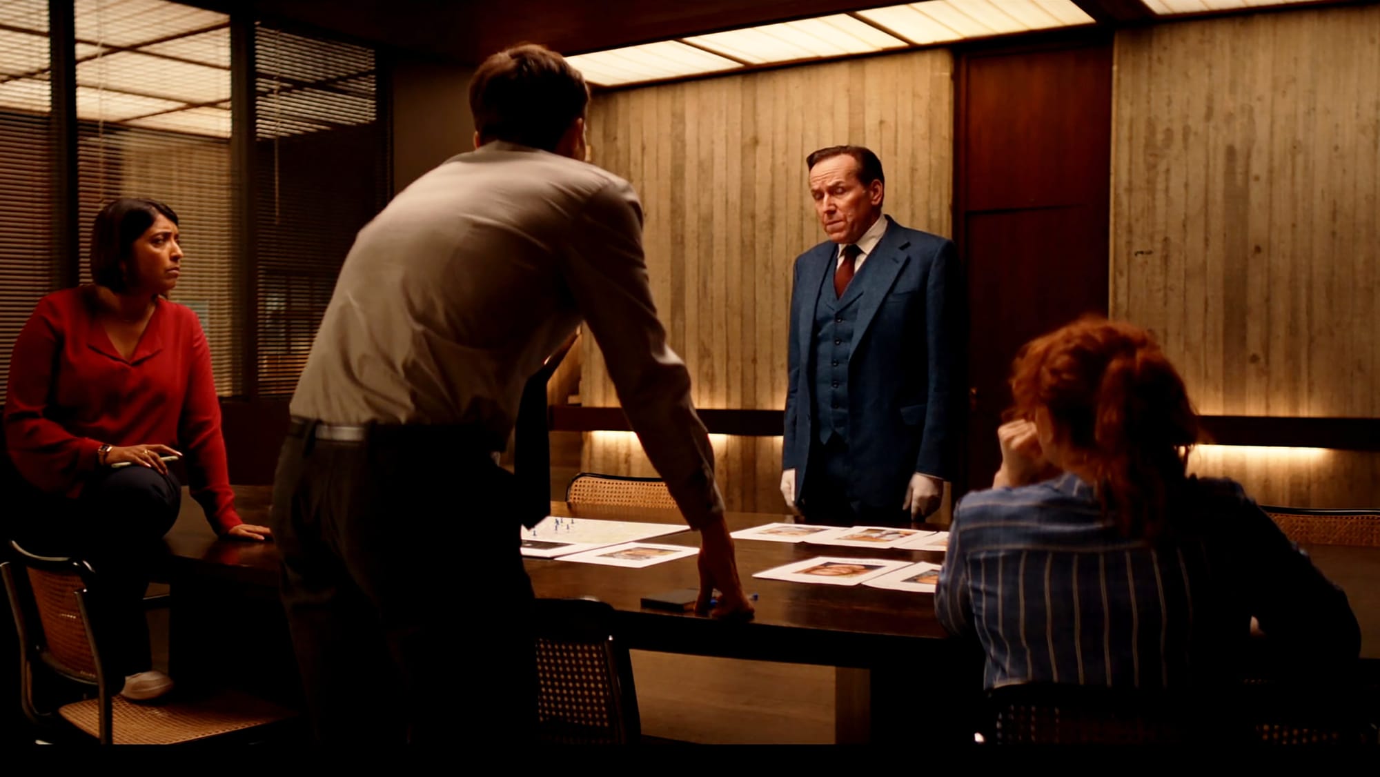 Ben Miller, Sunetra Sarker, Barney White, and Rhian Blundell in 'Professor T' Season 4