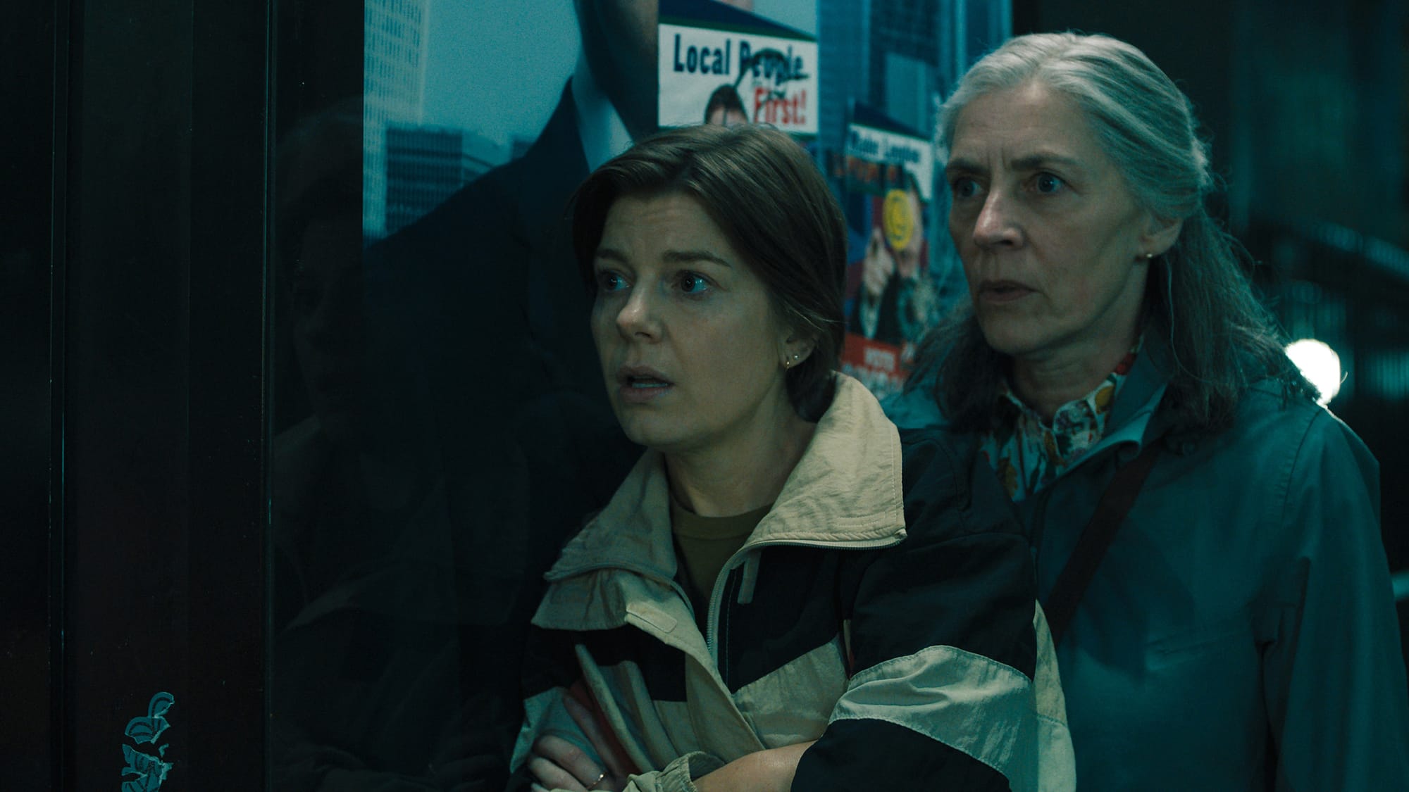 Aimee-Ffion Edwards and Saskia Reeves in 'Slow Horses' Season 5