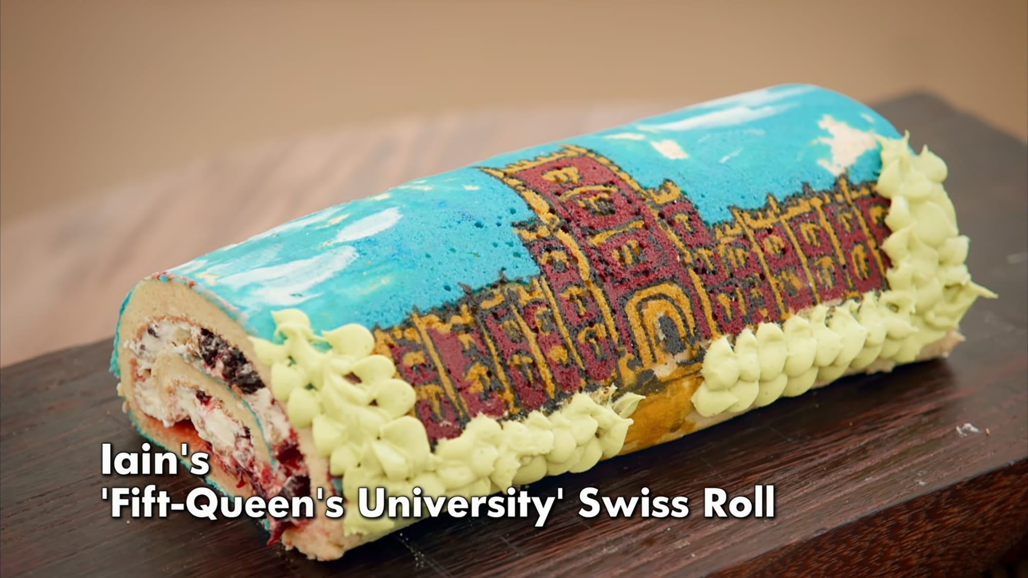 Iain's Fift-Queens University Roll Signature from 'The Great British Baking Show' Season 16's Cake Week