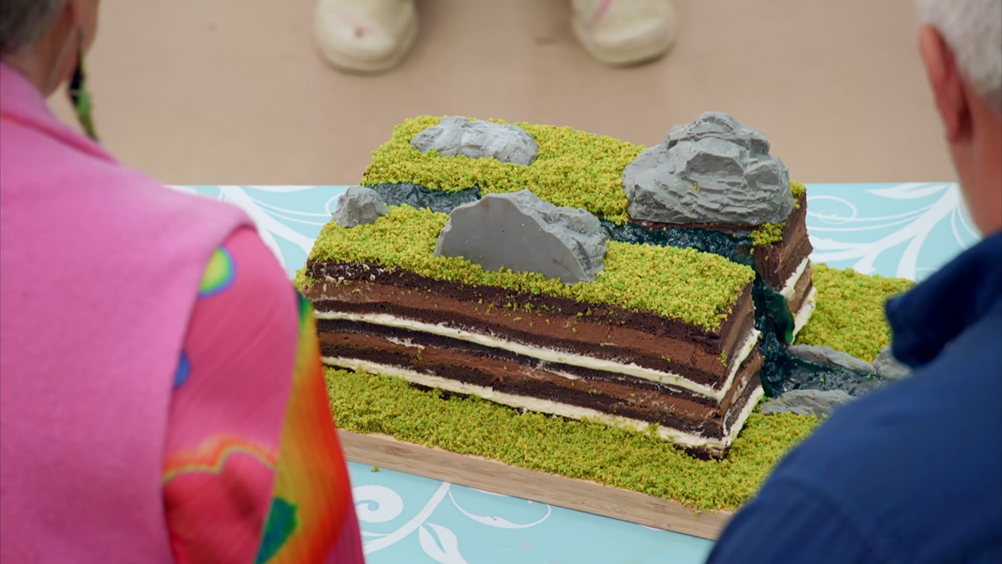 Tom's Icelandic Landscape Showstopper from 'The Great British Baking Show' Season 16's Cake Week