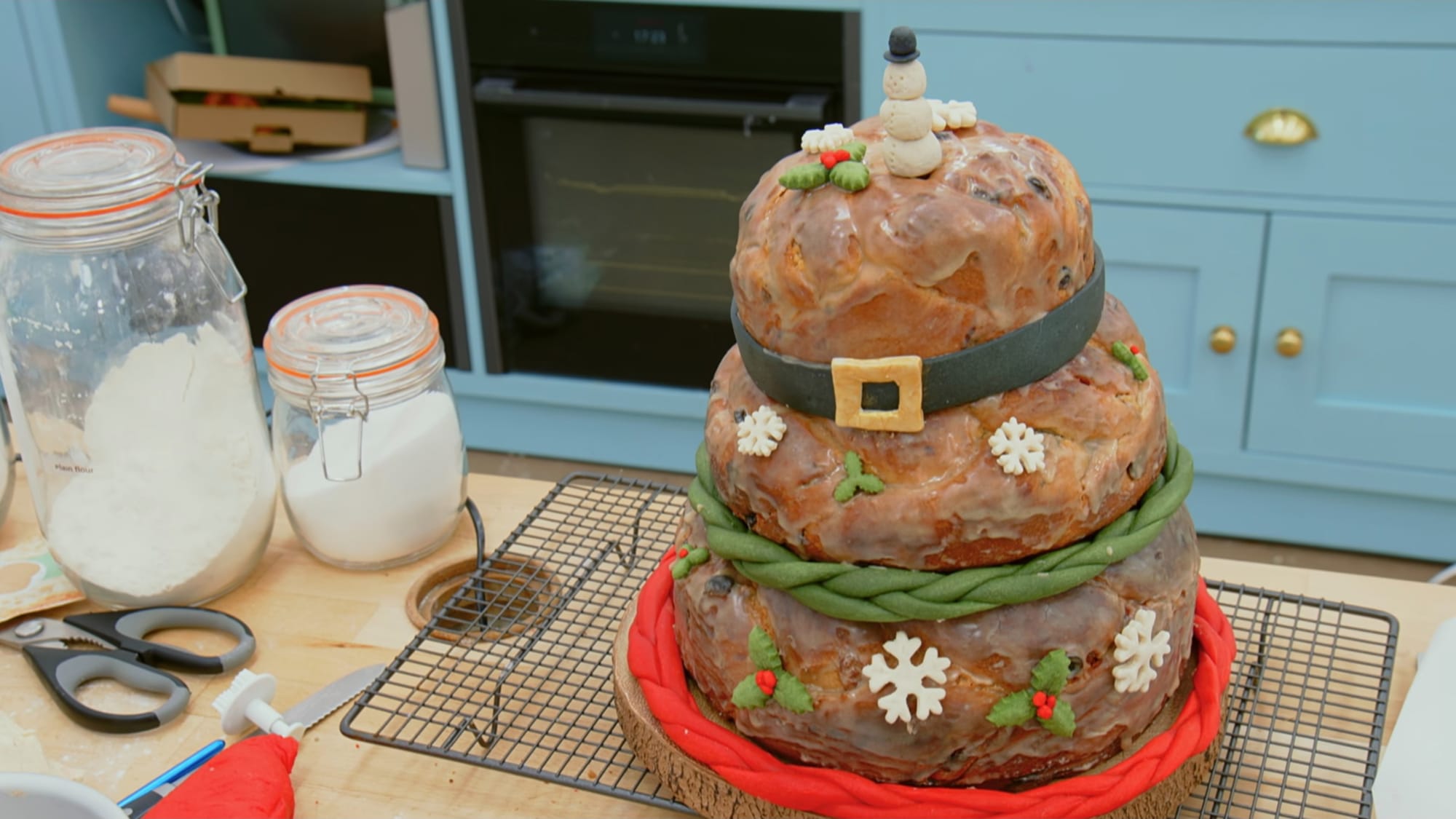 Toby's The Bread That Stolle Christmas Showstopper from 'The Great British Baking Show' Season 16's Bread Week