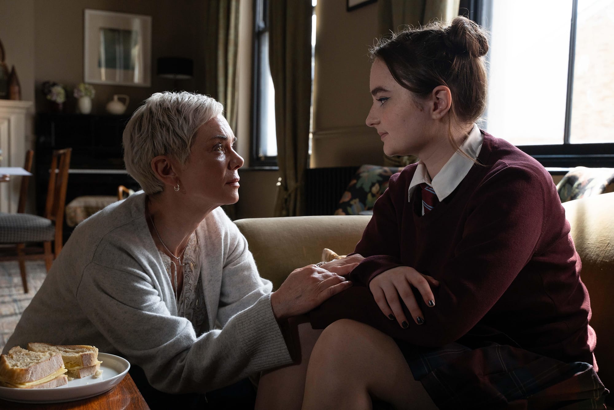Pixie Davies and Victoria Hamilton in 'Unforgotten' Season 6