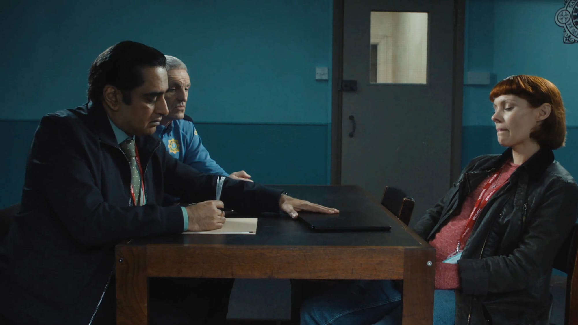 Sanjeev Bhaskar, Louis Dempsey, and MyAnna Buring in 'Unforgotten' Season 6