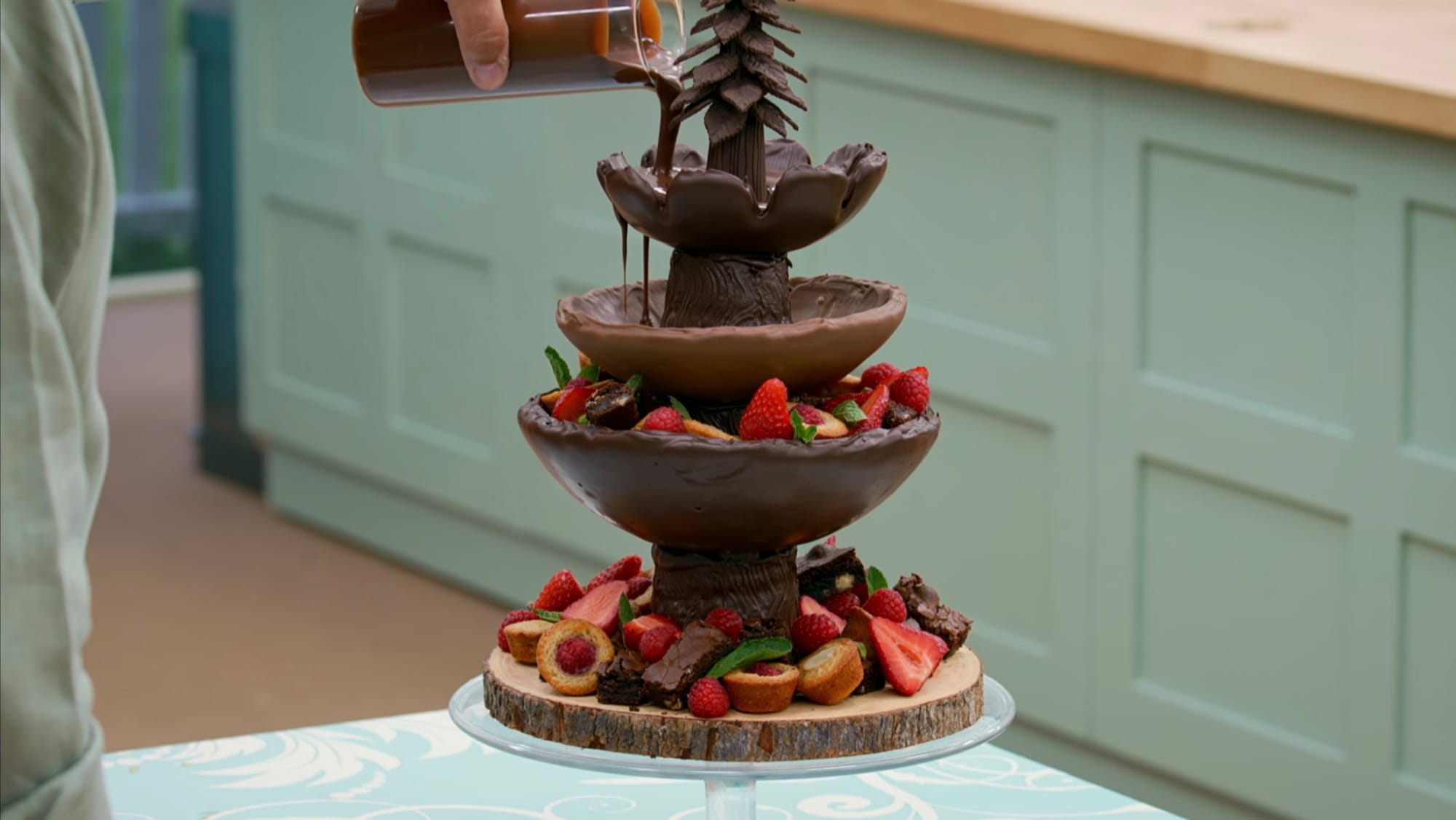 Jasmine's Chocolate Tree Showstopper from 'The Great British Baking Show' Season 16's Chocolate Week