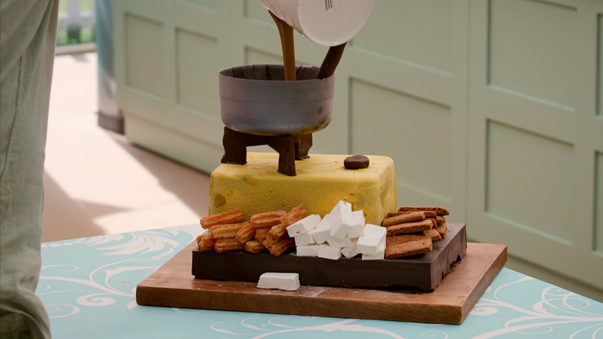 Toby's Campsite Delight Showstopper from 'The Great British Baking Show' Season 16's Choicolate Week