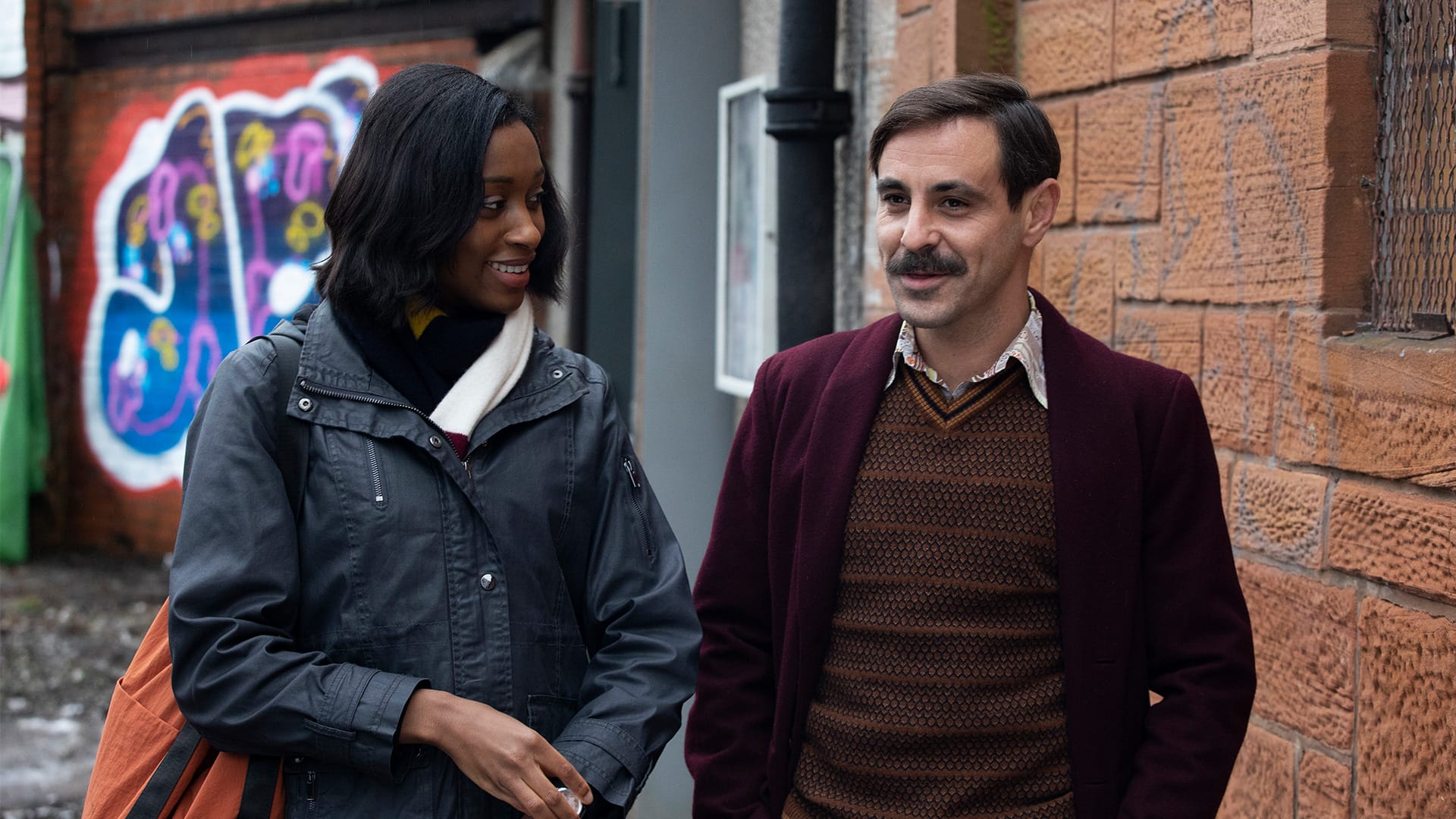 Rochelle Neil as Yvonne and Emun Elliott as Kenny in 'Guilt' Season 2