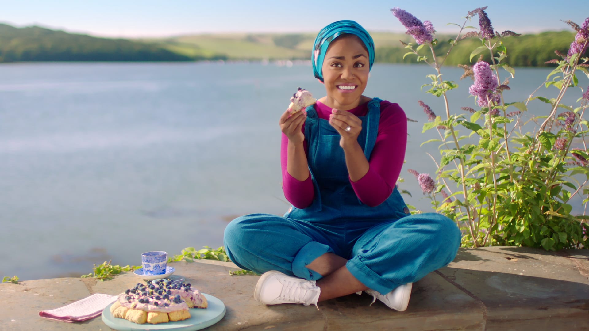 Nadiya Hussain in episode 1 “Classics with a Twist” of Nadiya Bakes: Season 1