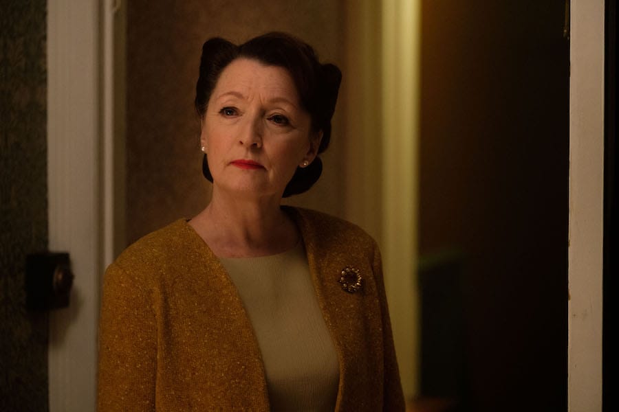 Lesley Manville as Robina Chase in&nbsp;World on Fire Season 1