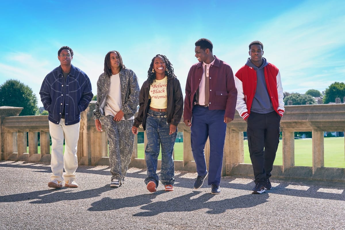 Myles Kamwendo, Sekou Diaby, Jodie Campbell, Aruna Jalloh, and Josh Tedeku in 'Boarders' Season 3