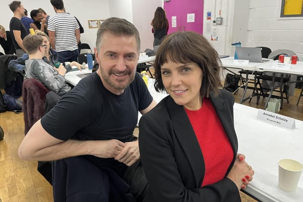 Richard Armitage and Annabel Scholey at the 'Winter' Table read